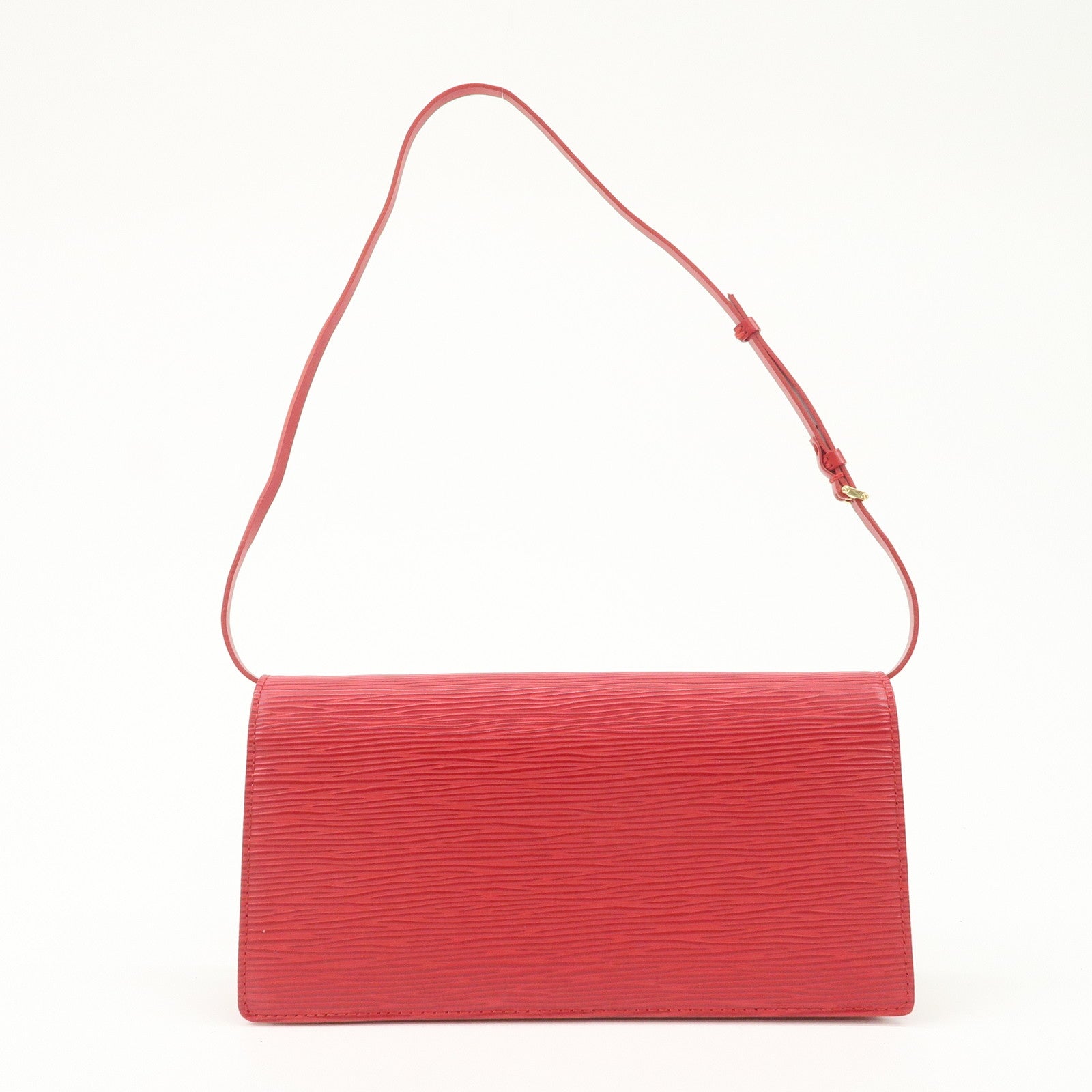 Louis Vuitton Epi leather Honfleur Cuir Hand Bag Red M5273E