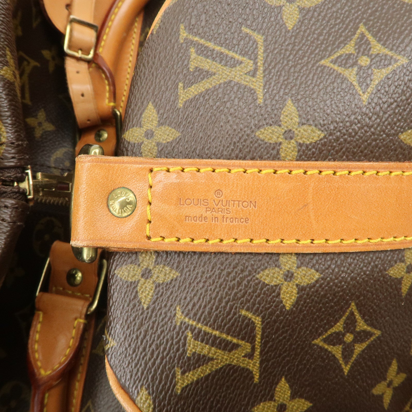 Louis Vuitton Monogram Keep All Bandouliere 45 Boston Bag M41418