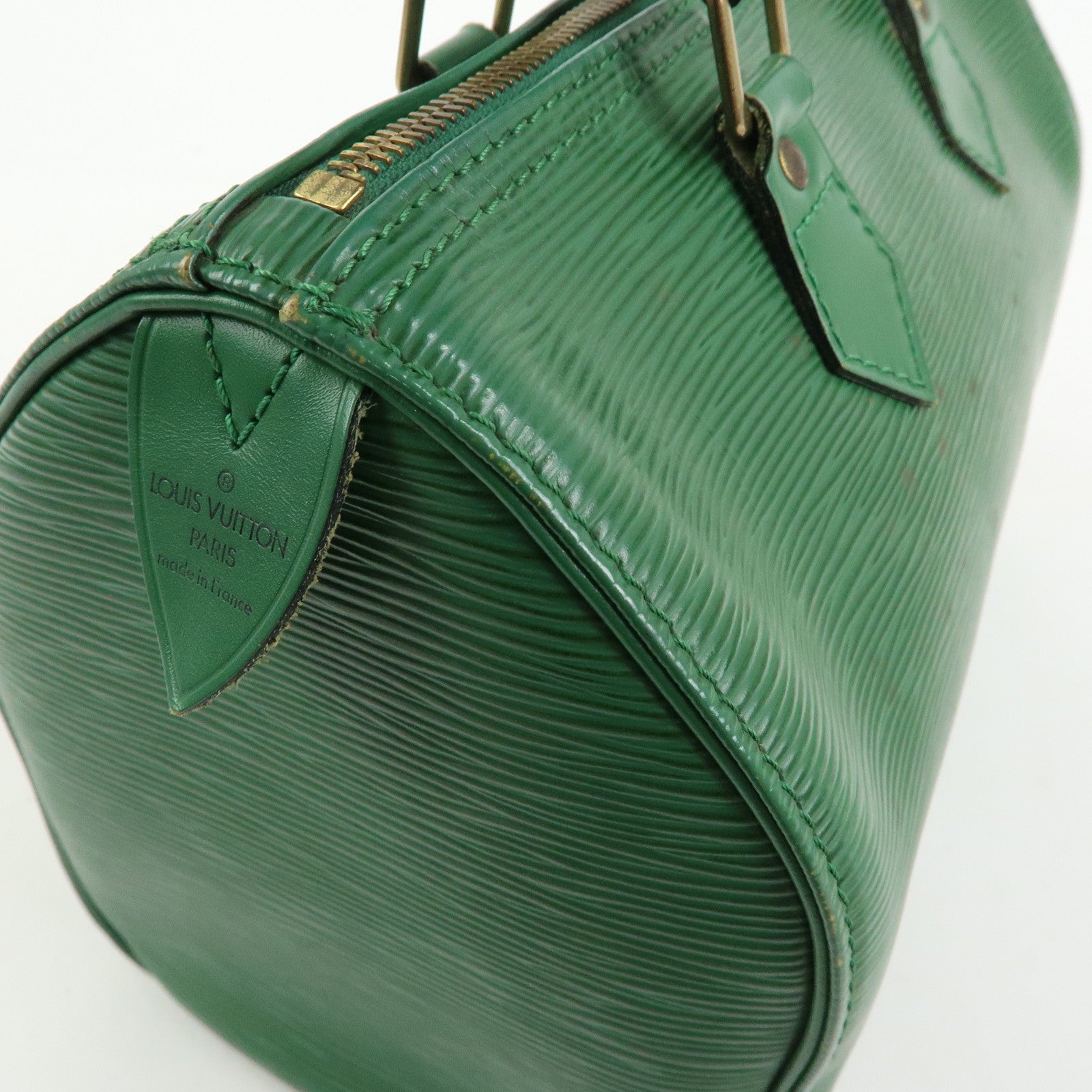 Louis Vuitton Epi Speedy 25 Hand Bag Boston Bag Borneo Green M43014