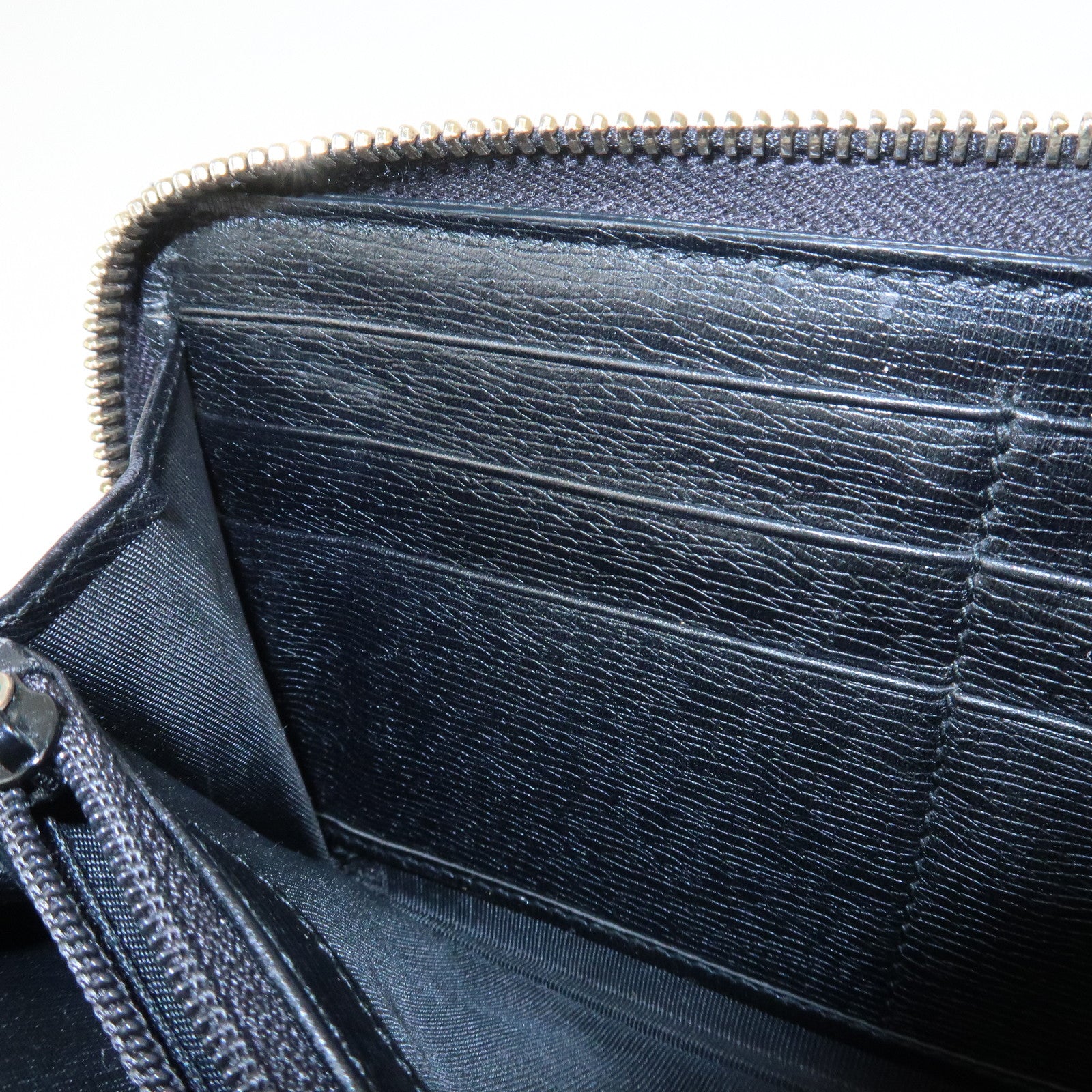 GUCCI Interlocking G Leather Leopard Round Zippy Long Wallet 309705