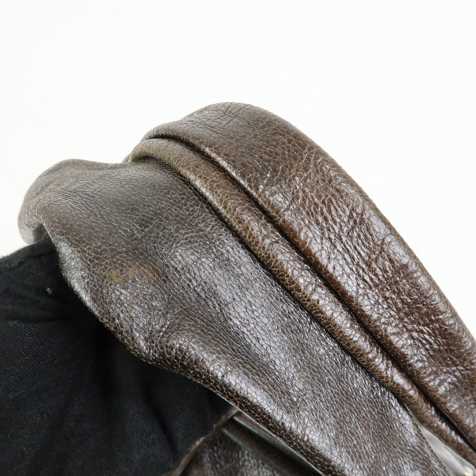 CELINE Bittersweet Leather Shoulder Bag Hand Bag Brown