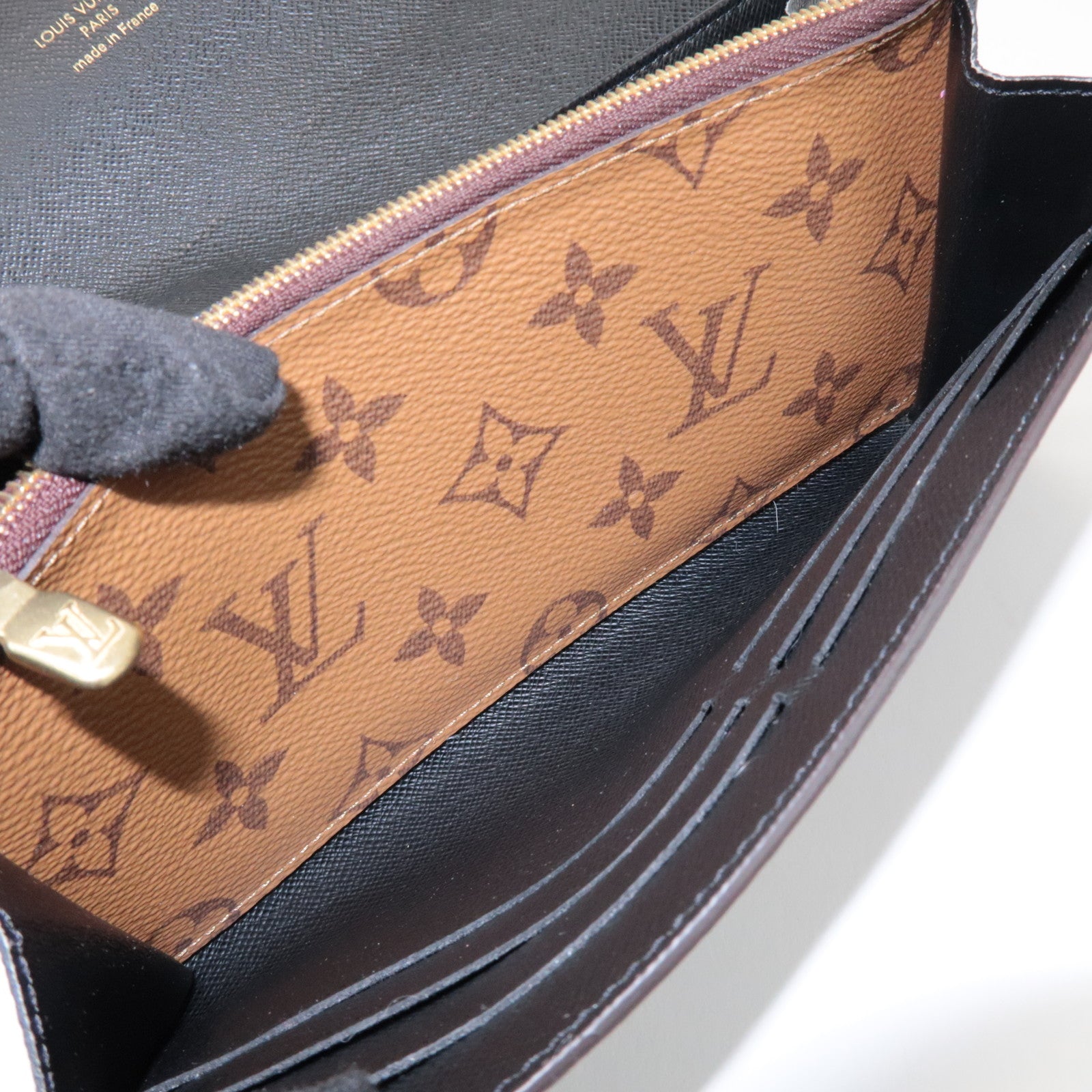 Louis Vuitton Monogram Reverse Portefeuille Sarah Wallet M80726
