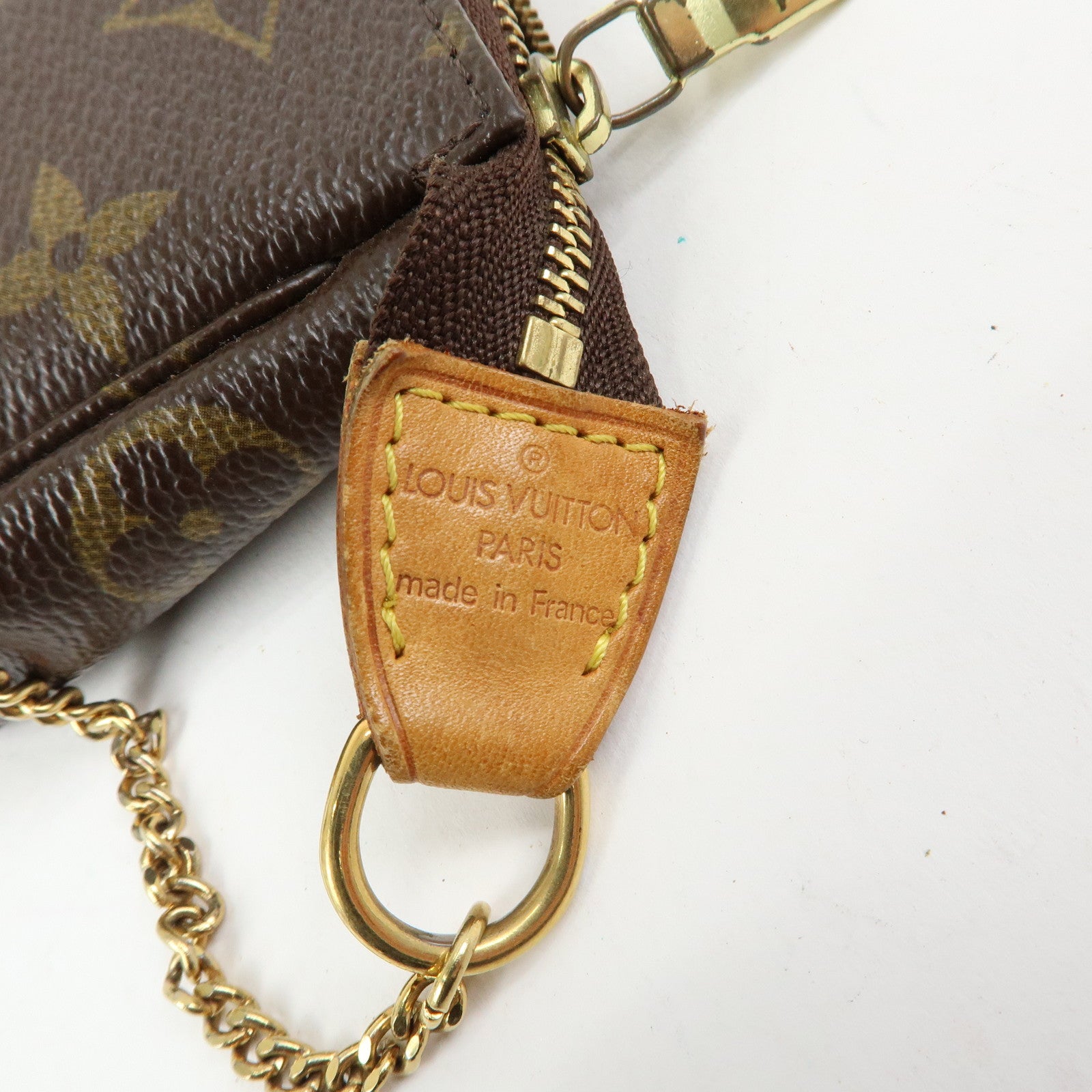Louis Vuitton Monogram Mini Pochette Accessoires Hand Bag M58009