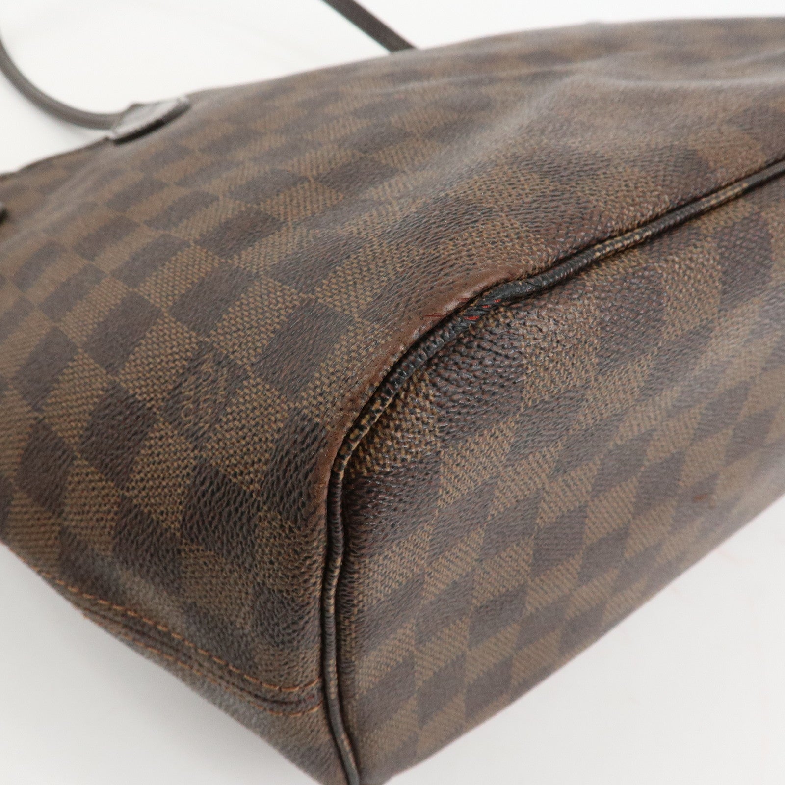 Louis Vuitton Damier Ebene Canvas Neverfull MM Tote Bag N51105 Used