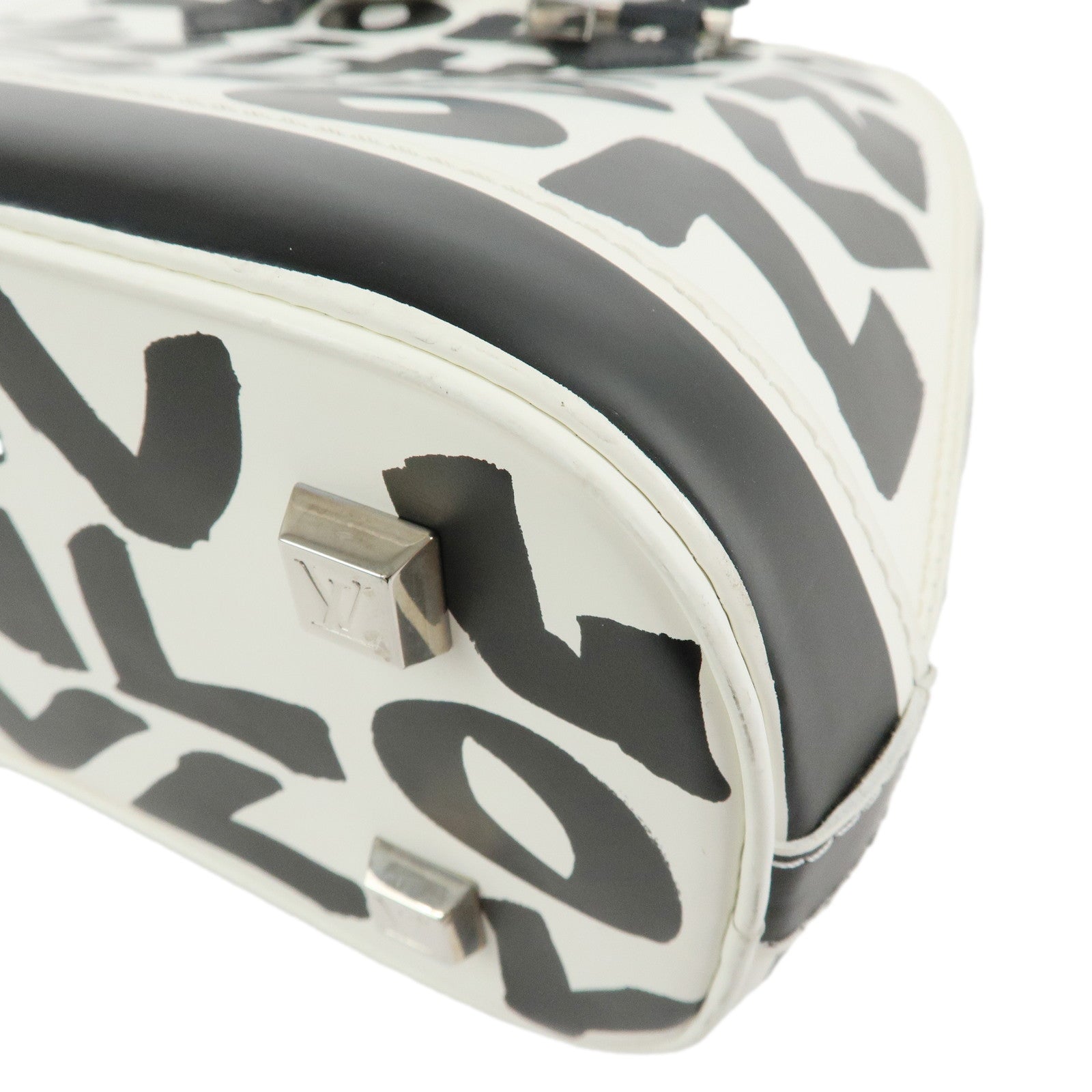 Louis Vuitton Monogram Graffiti Alma MM Hand Bag 2001 SS M92179