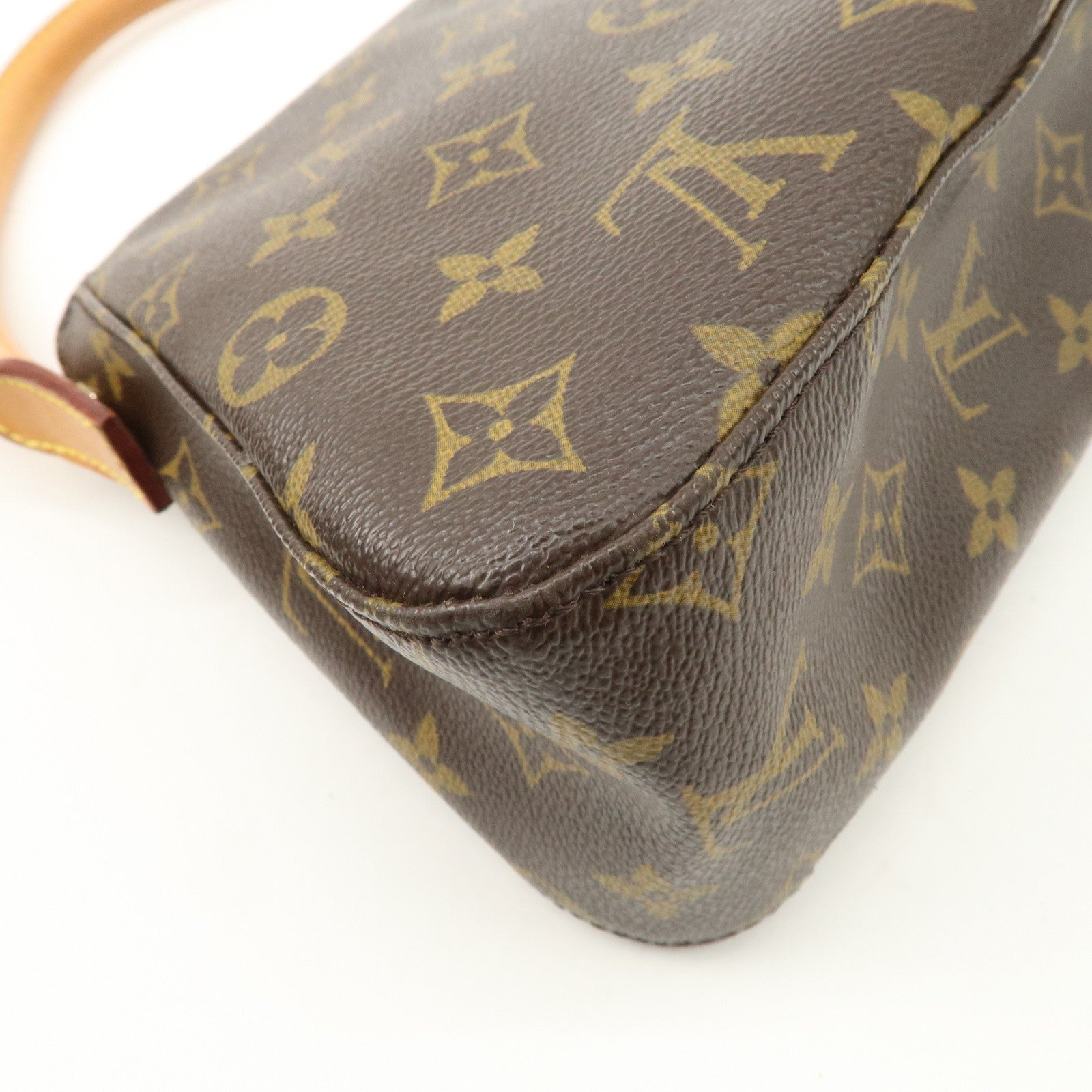 Louis Vuitton Monogram Mini Looping Shoulder Bag Brown M51147 Used