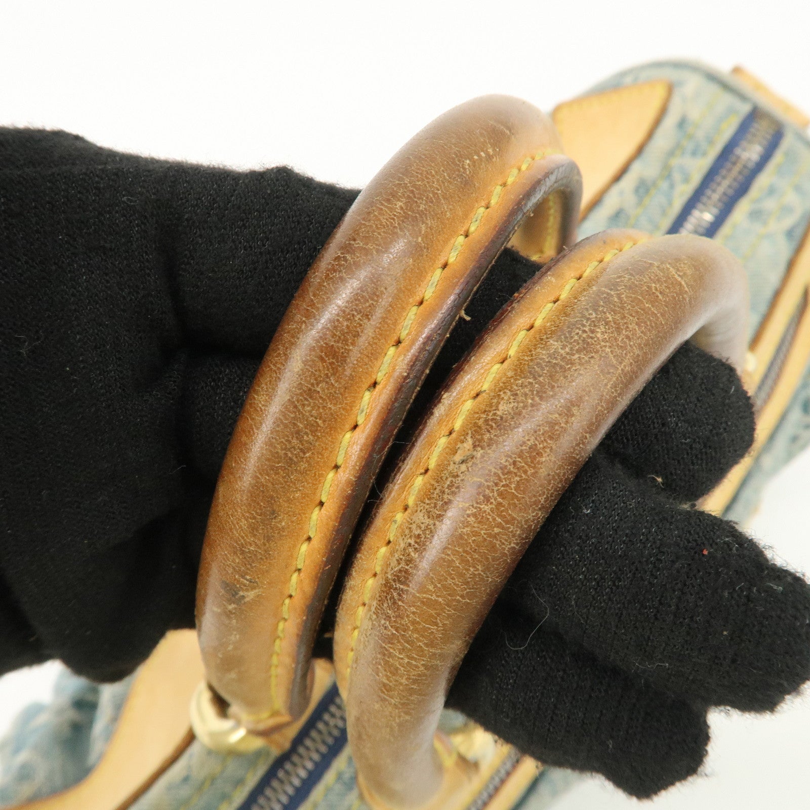 Louis Vuitton Monogram Denim Neo Speedy Boston Bag Blue M95019 Used