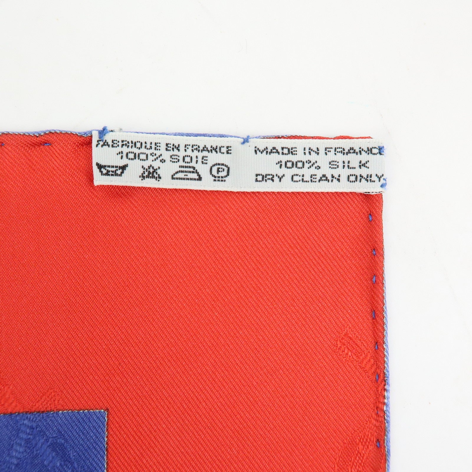 HERMES Carre 90 Silk 100% Scarf LE CARNAVAL DE VENISE Blue Red
