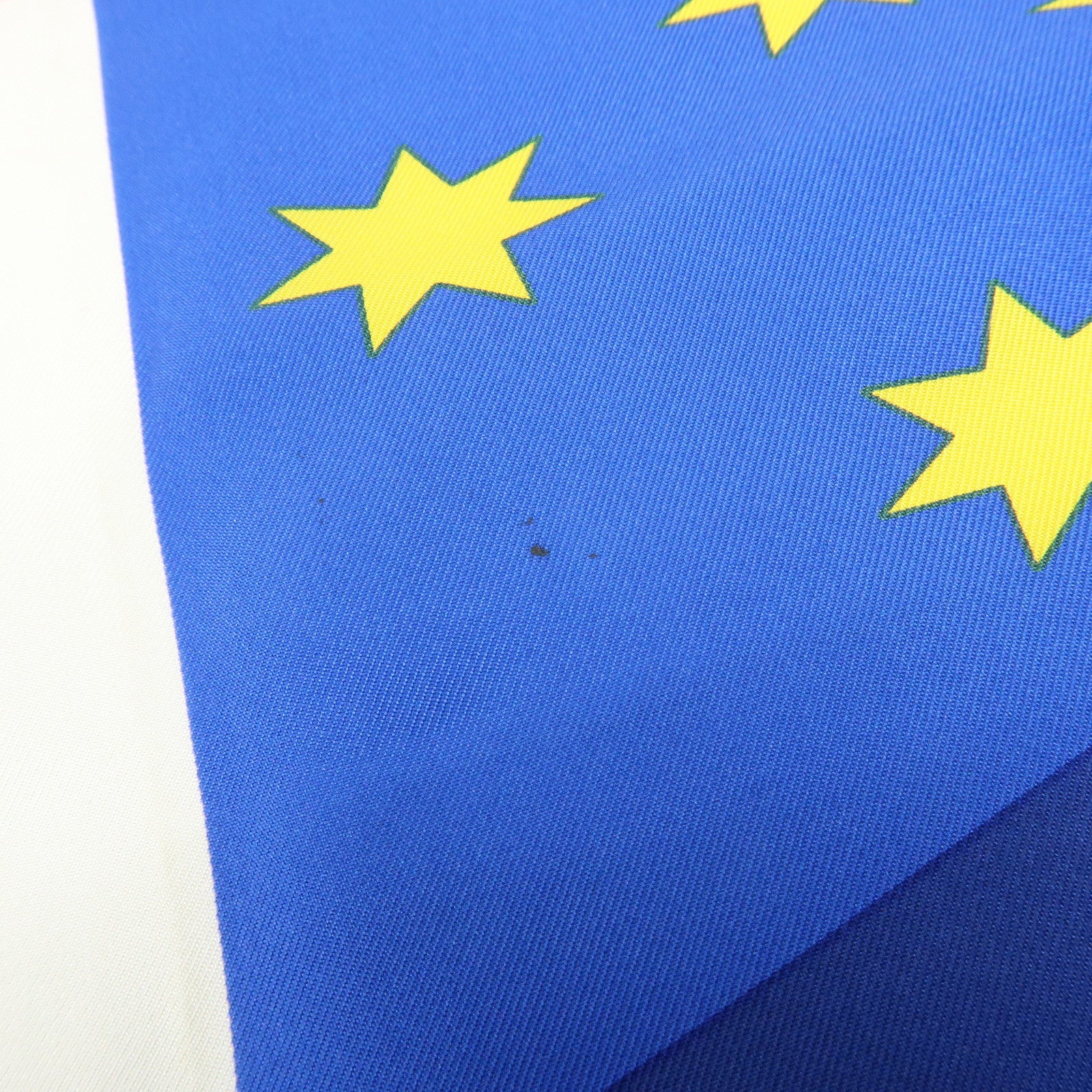 Louis Vuitton LV Cup Silk 100% Scarf Flag Print Blue Red White