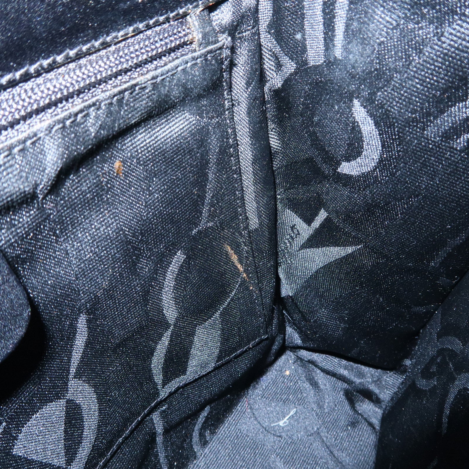 Ferragamo Gancini Leather 2Way Bag Hand Bag Shoulder Bag Black