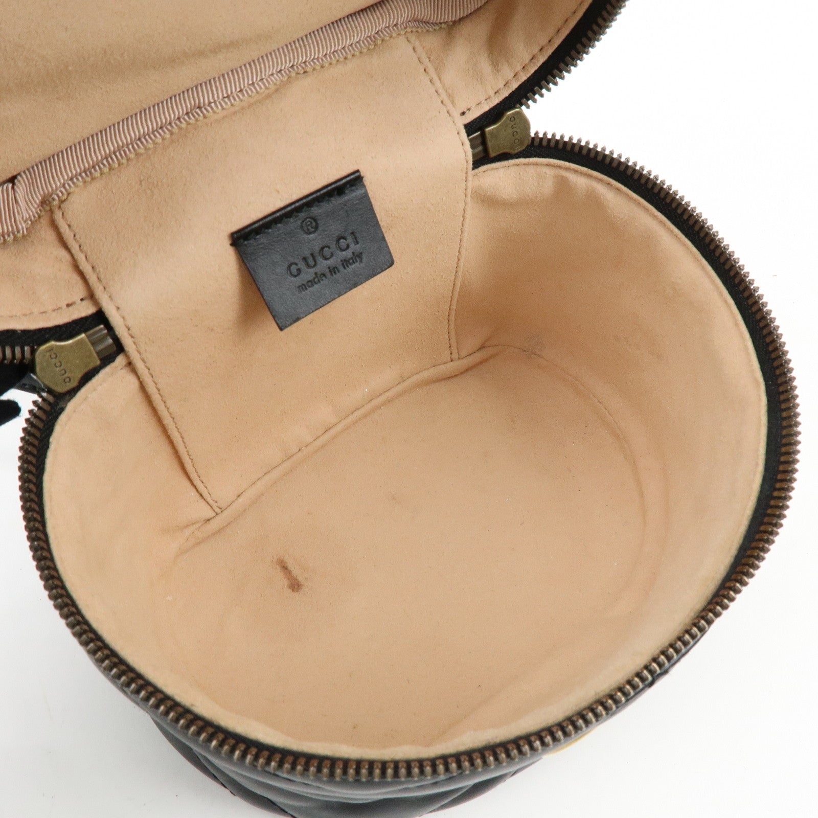 GUCCI GG Marmont Leather Backpack Rucksack Black 598594