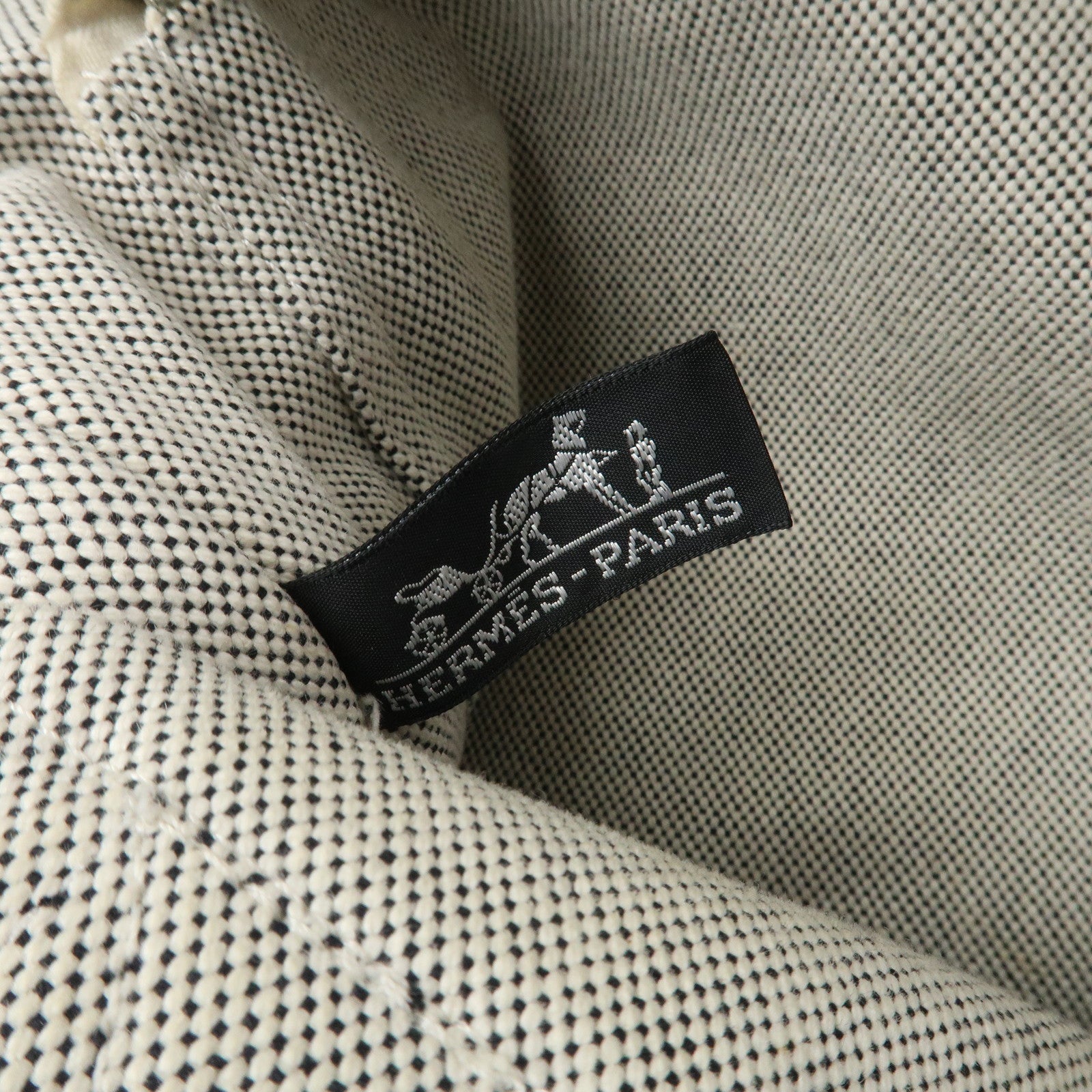 HERMES New Fourre Tout MM Canvas Tote Bag Hand Bag Gray