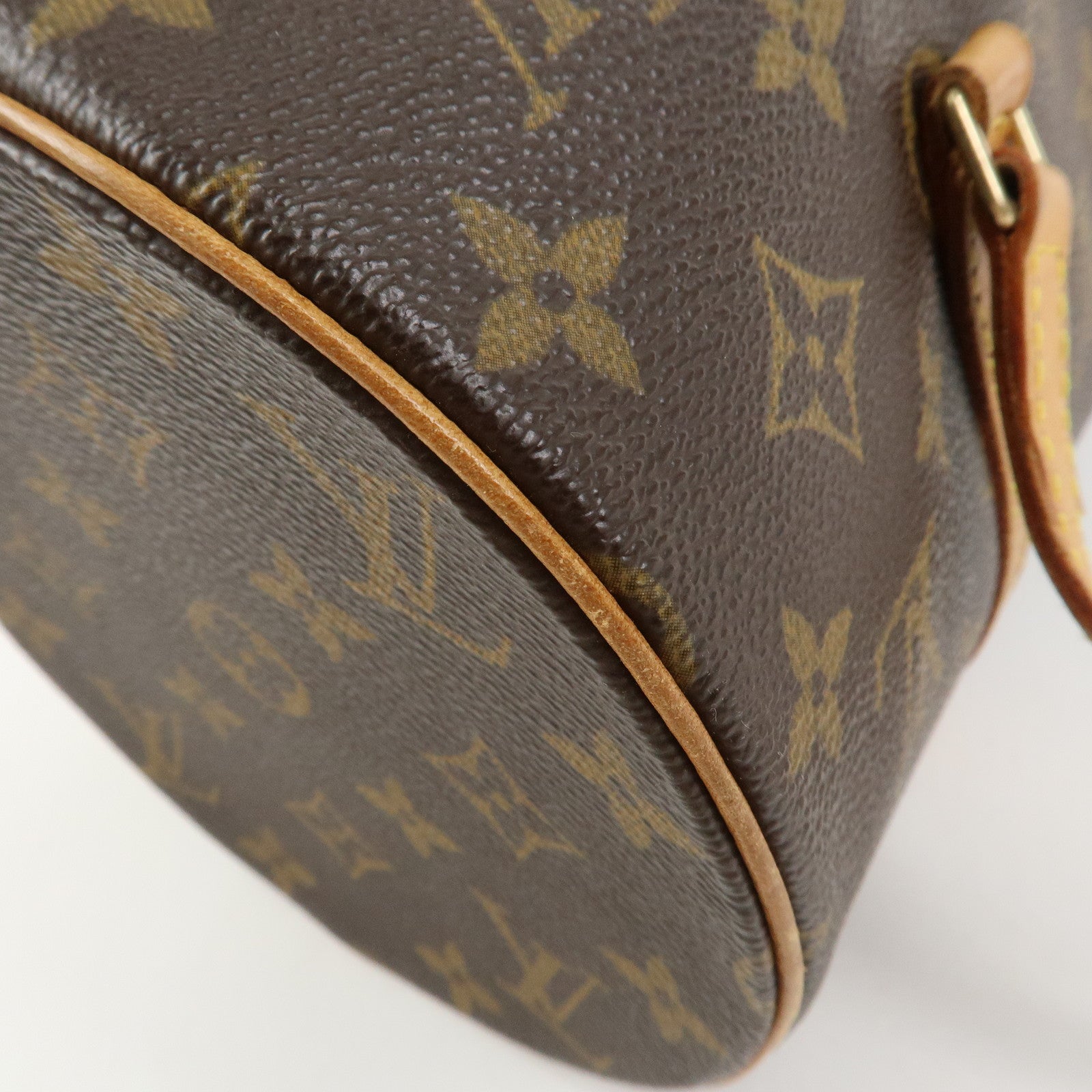 Louis Vuitton Monogram Papillon 30 Hand Bag Brown M51385