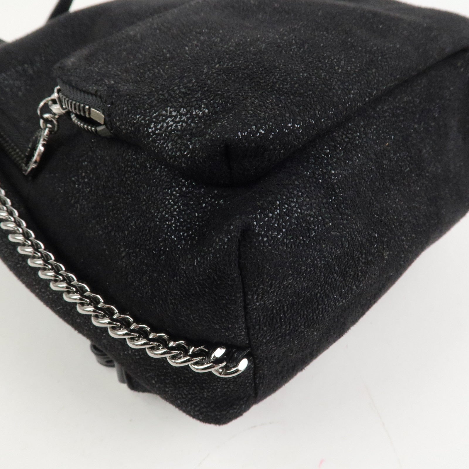 STELLA MCCARTNEY Falabella Polyester Leather Backpack Black