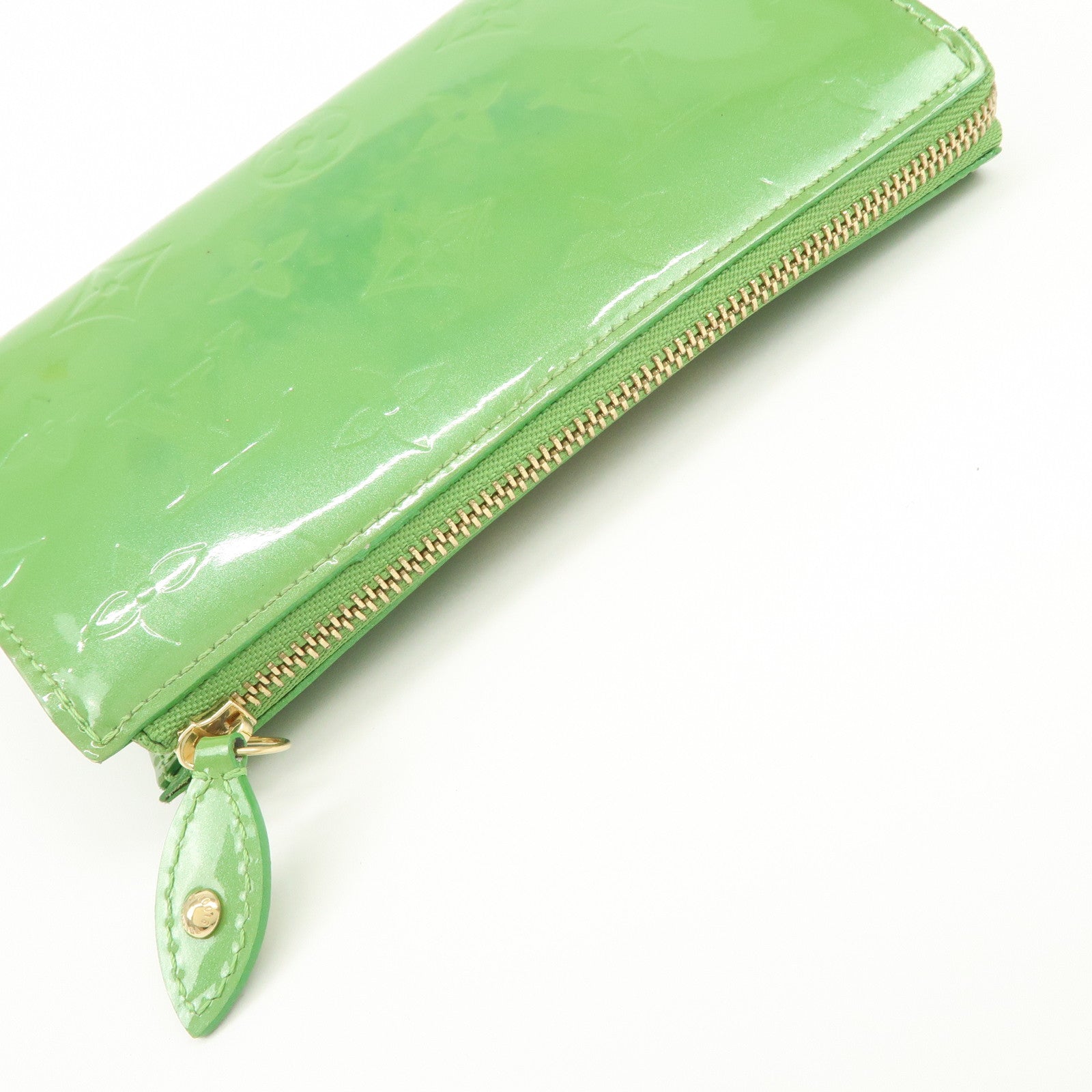 Louis Vuitton Monogram Vernis Trousse Cosmetic Pouch Green M93649