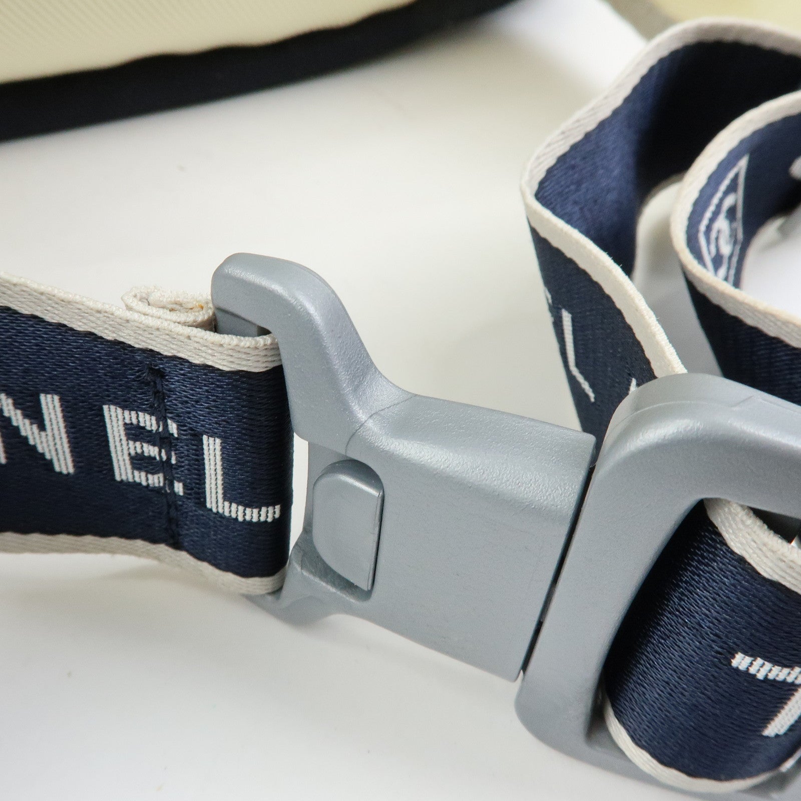 CHANEL Sportline Nylon 2Way Bag Hand Bag Navy Ivory A27892