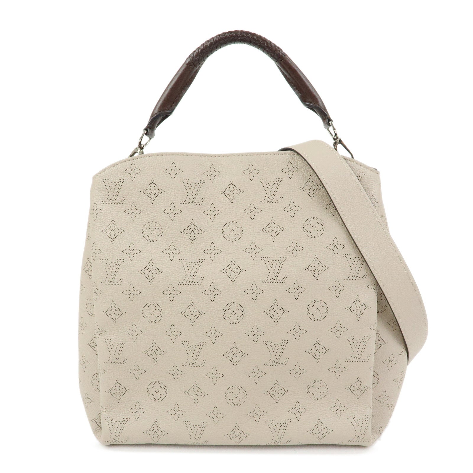 Louis Vuitton Monogram Mahina Babylone PM 2Way Bag Beige M50032