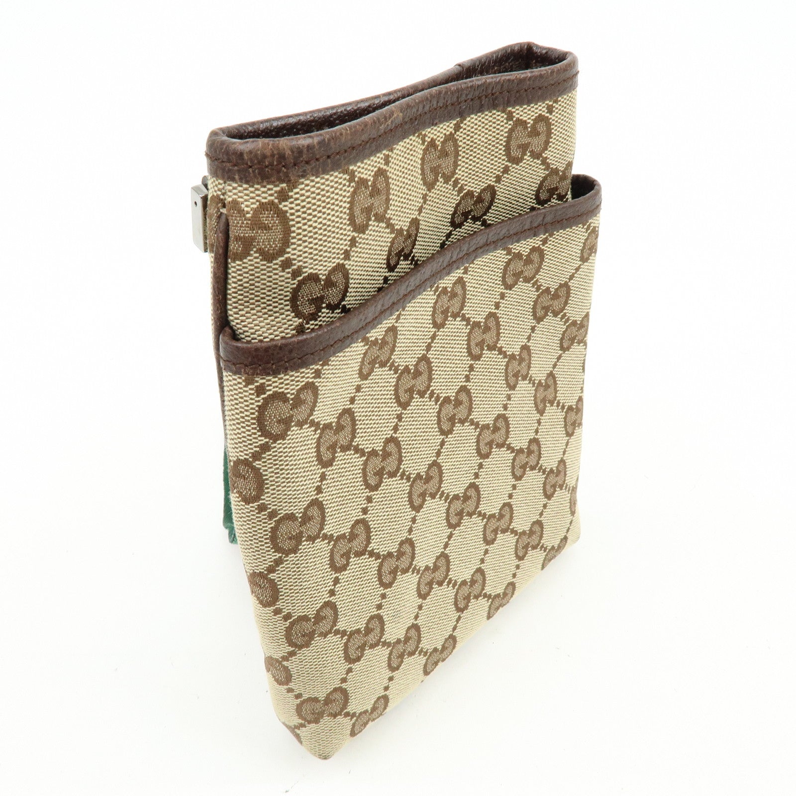 GUCCI Sherry GG Canvas Shoulder Crossbody Bag Beige Brown 141863