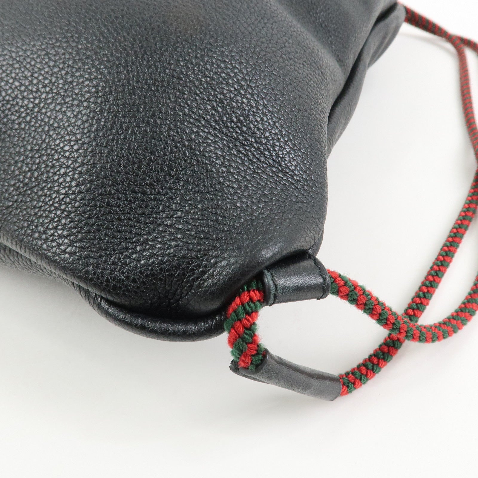 GUCCI Sherry Leather Backpack Rucksack Black 516639