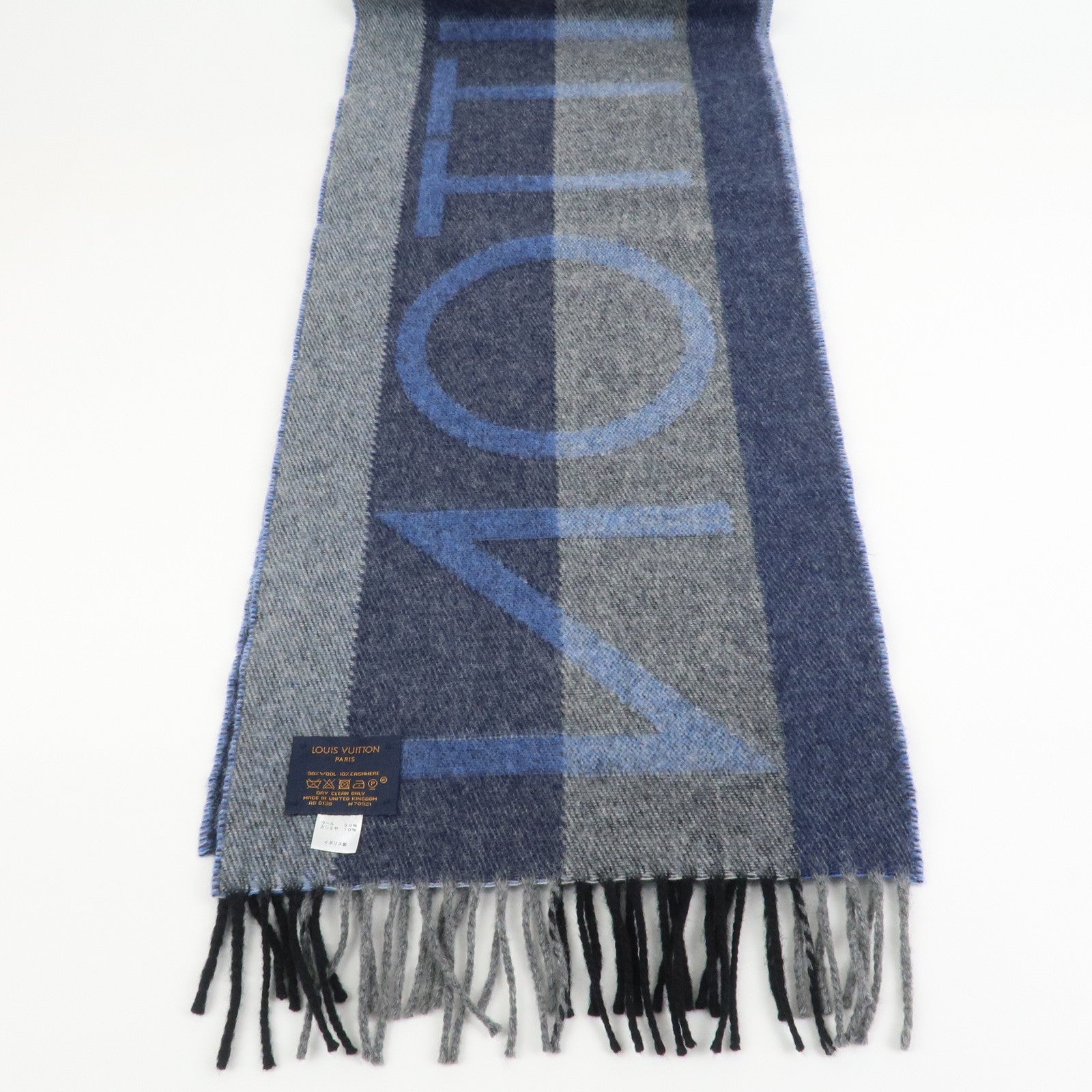 Louis Vuitton LV Horizon Wool Cashmere Scarf Blue M70921