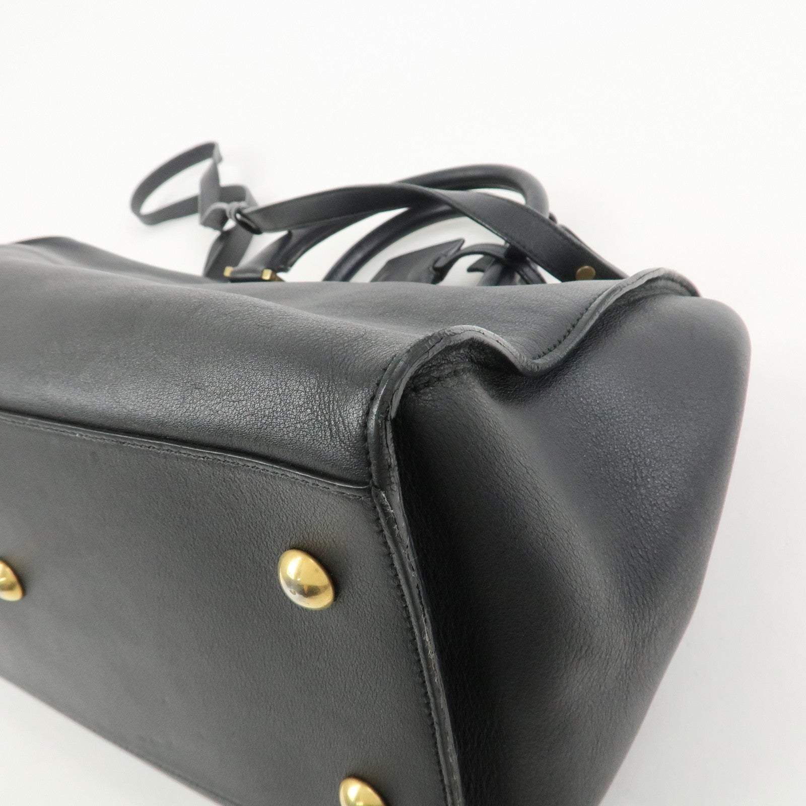 SAINT LAURENT PARIS Petit Cabas Y-Line 2Way Bag Hand Bag 311210