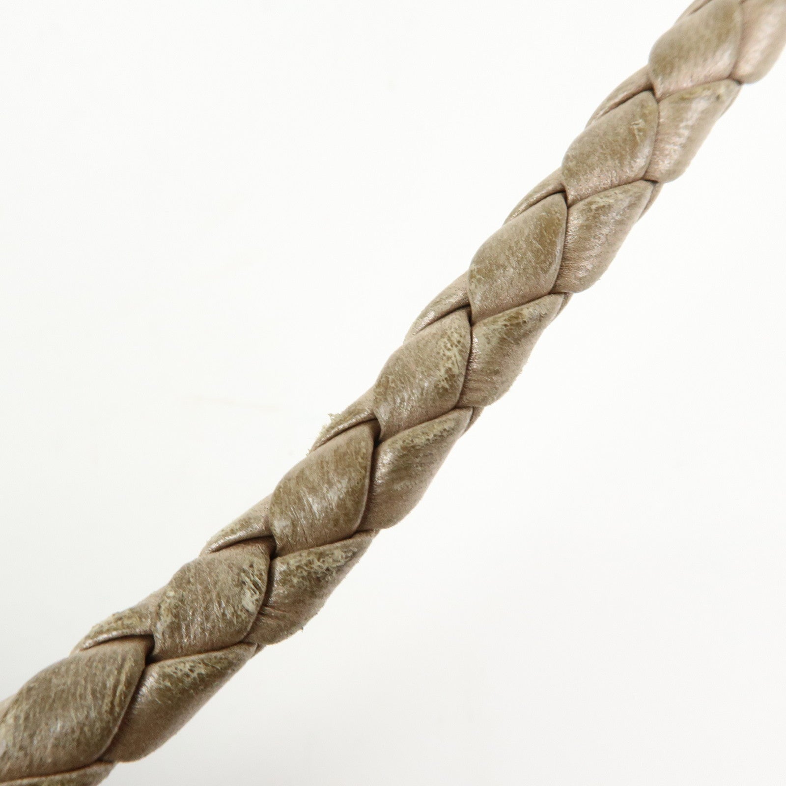 BOTTEGA VENETA Intrecciato Leather Shoulder Bag Beige