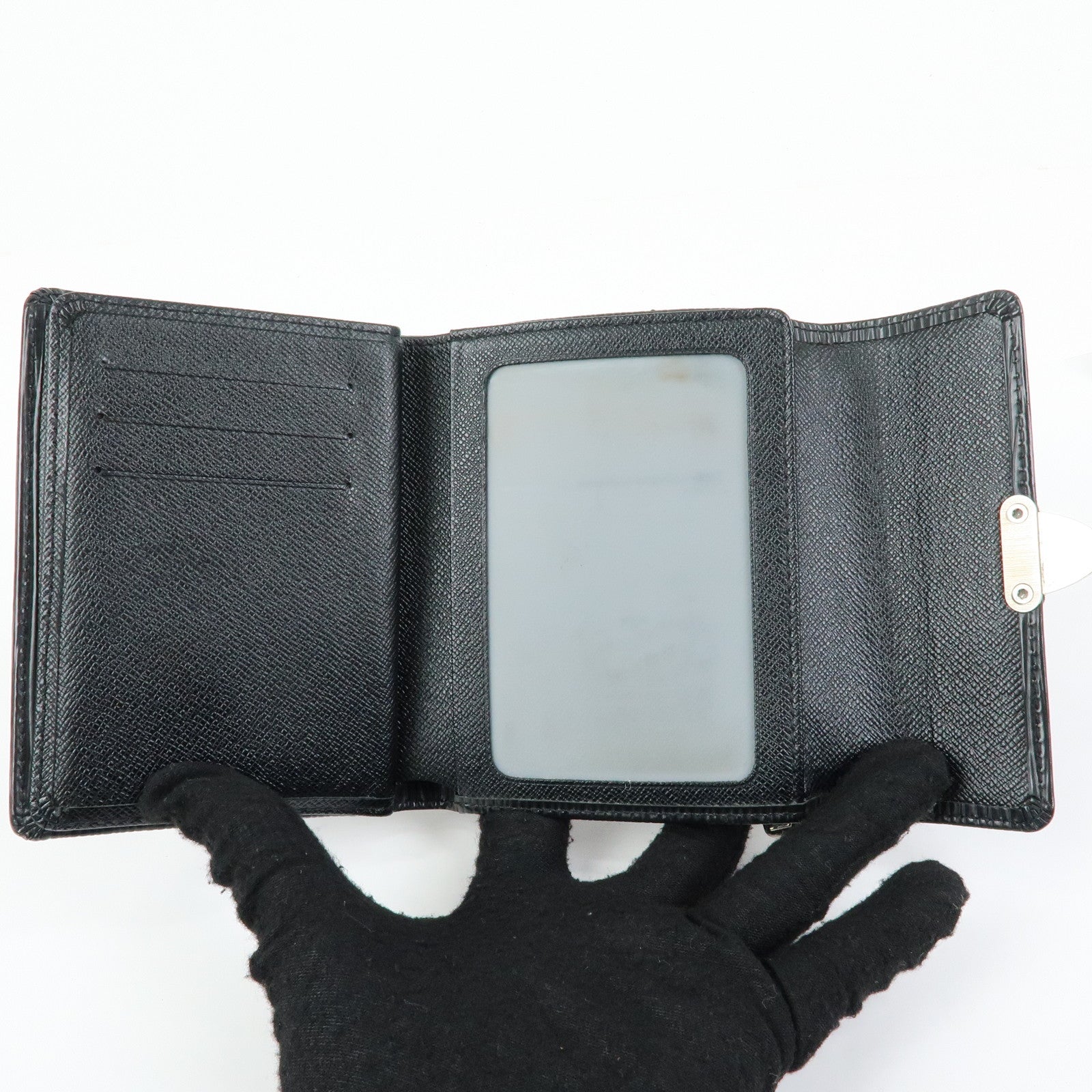 Louis Vuitton Epi Portefeuille Koala Compact Wallet Noir M58012