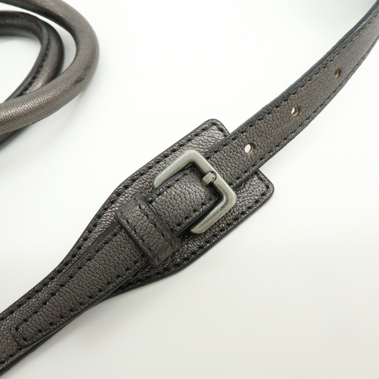 LOEWE Anagram Leather 2Way Bag Hand Bag Shoulder Bag Bronze