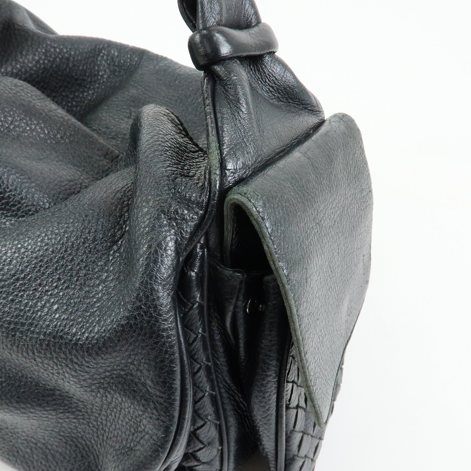 BOTTEGA VENETA Cocker intrecciato Leather Shoulder Bag 144413