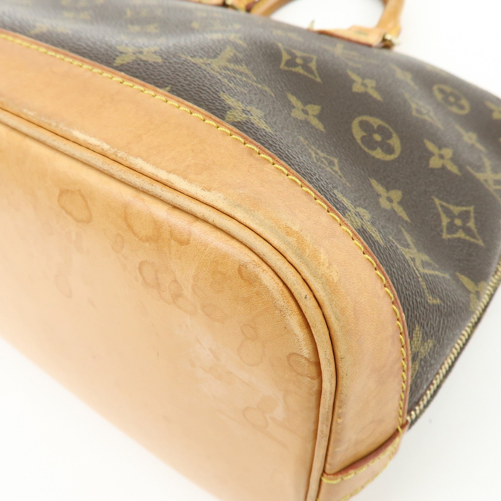 Louis Vuitton Monogram Alma Hand Bag Brown M51130