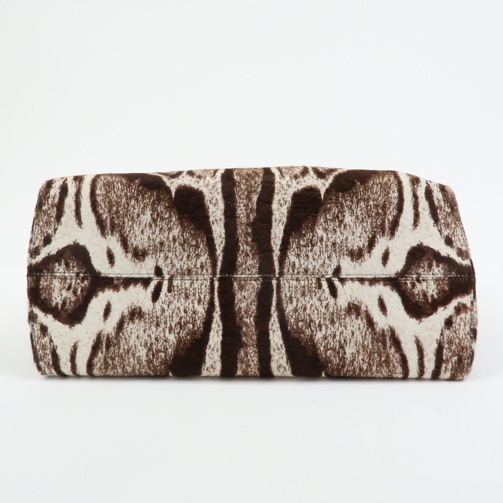 FENDI By The Way Pony Hair Calf Leather Leopard 2Way Bag 8BL125