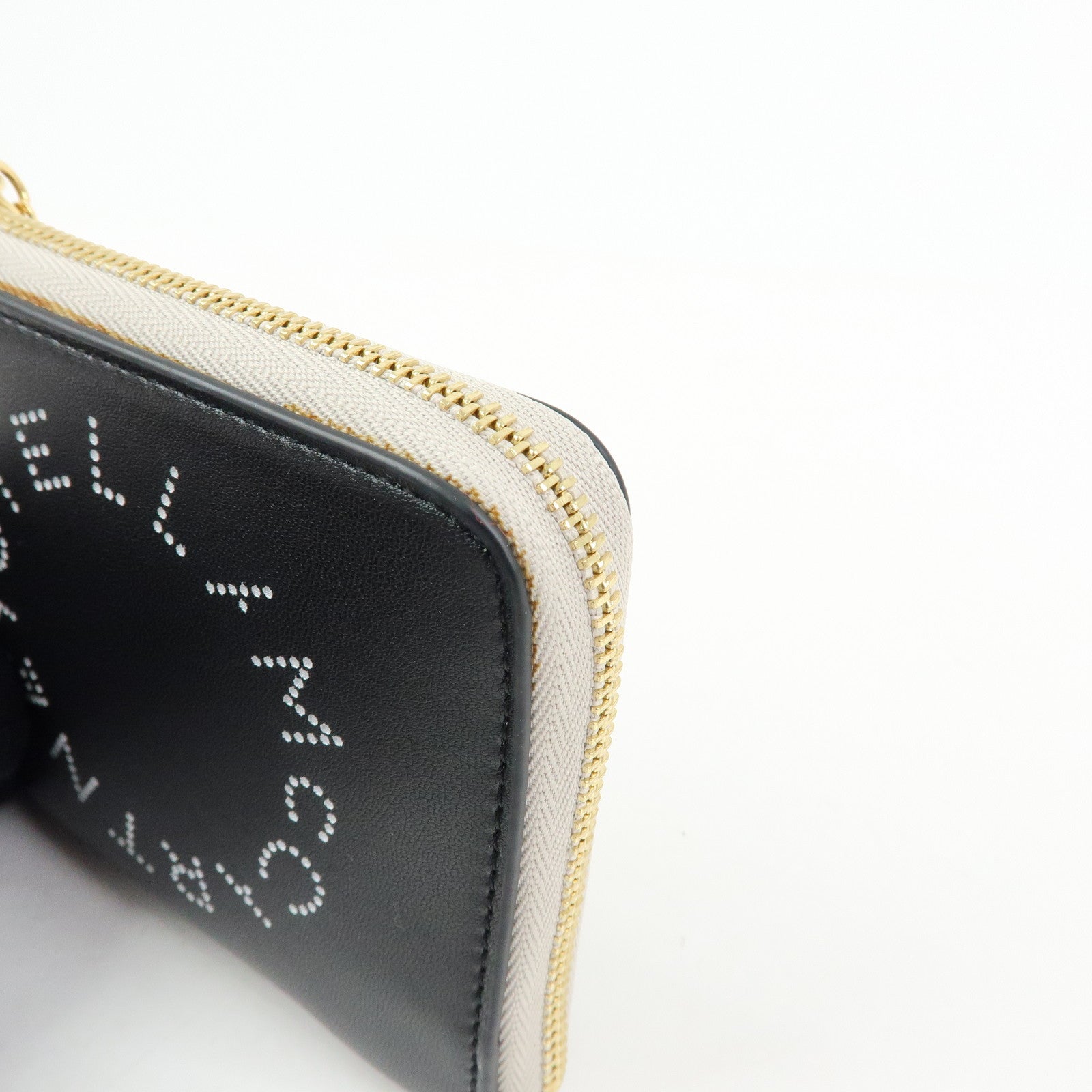 STELLA MCCARTNEY Faux Vegan Leather Compact Wallet Card Case