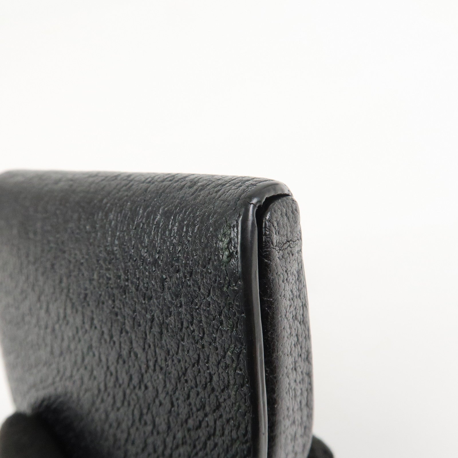 GUCCI GG Marmont Leather Compact Wallet Coin Case Black 450940