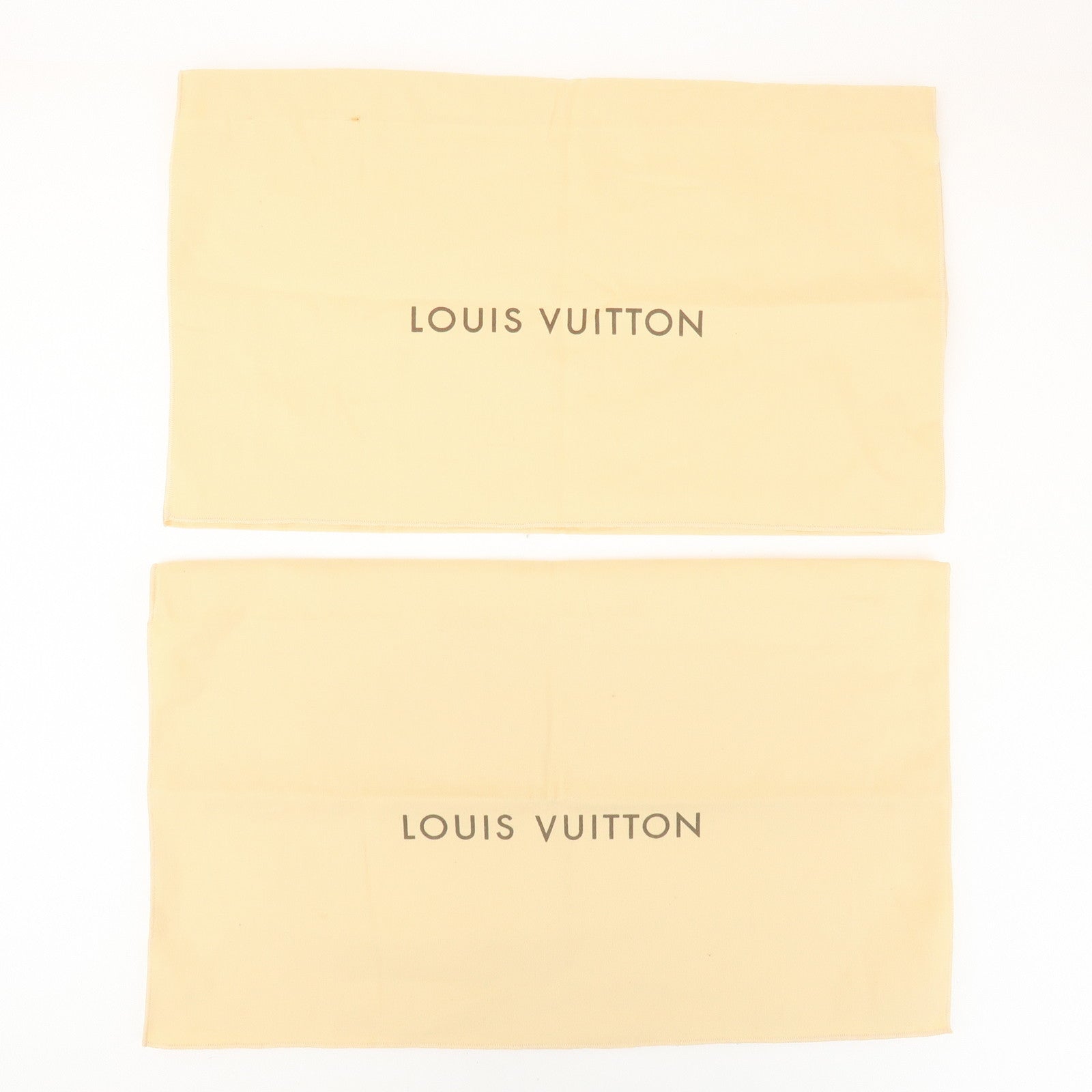 Louis Vuitton Set of 10 Dust Bag Storage Bag Flap Style Beige