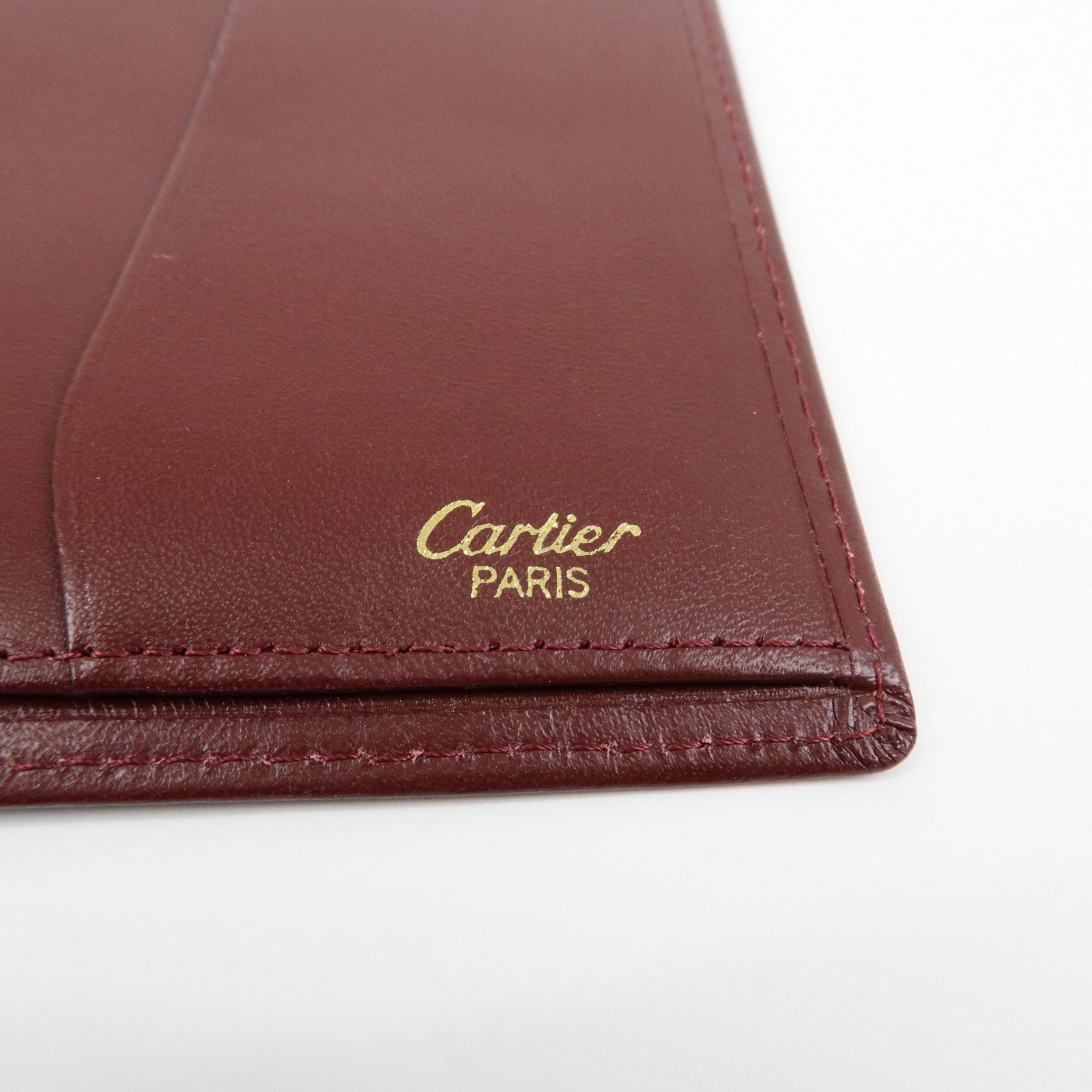 Cartier Must de Cartier Set of 2 Leather Wallet Bordeaux