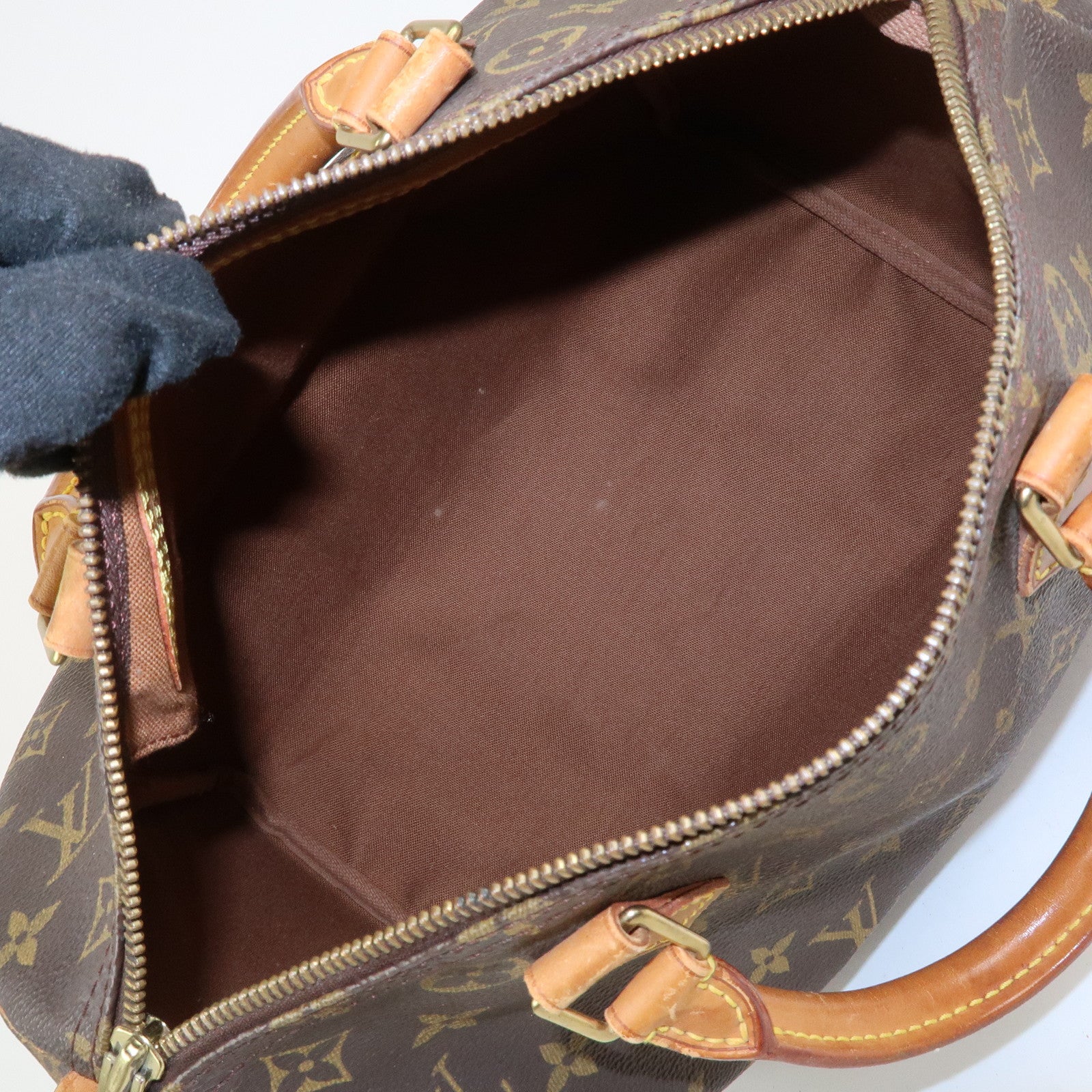 Louis Vuitton Monogram Speedy 30 Boston Bag Hand Bag Brown M41526