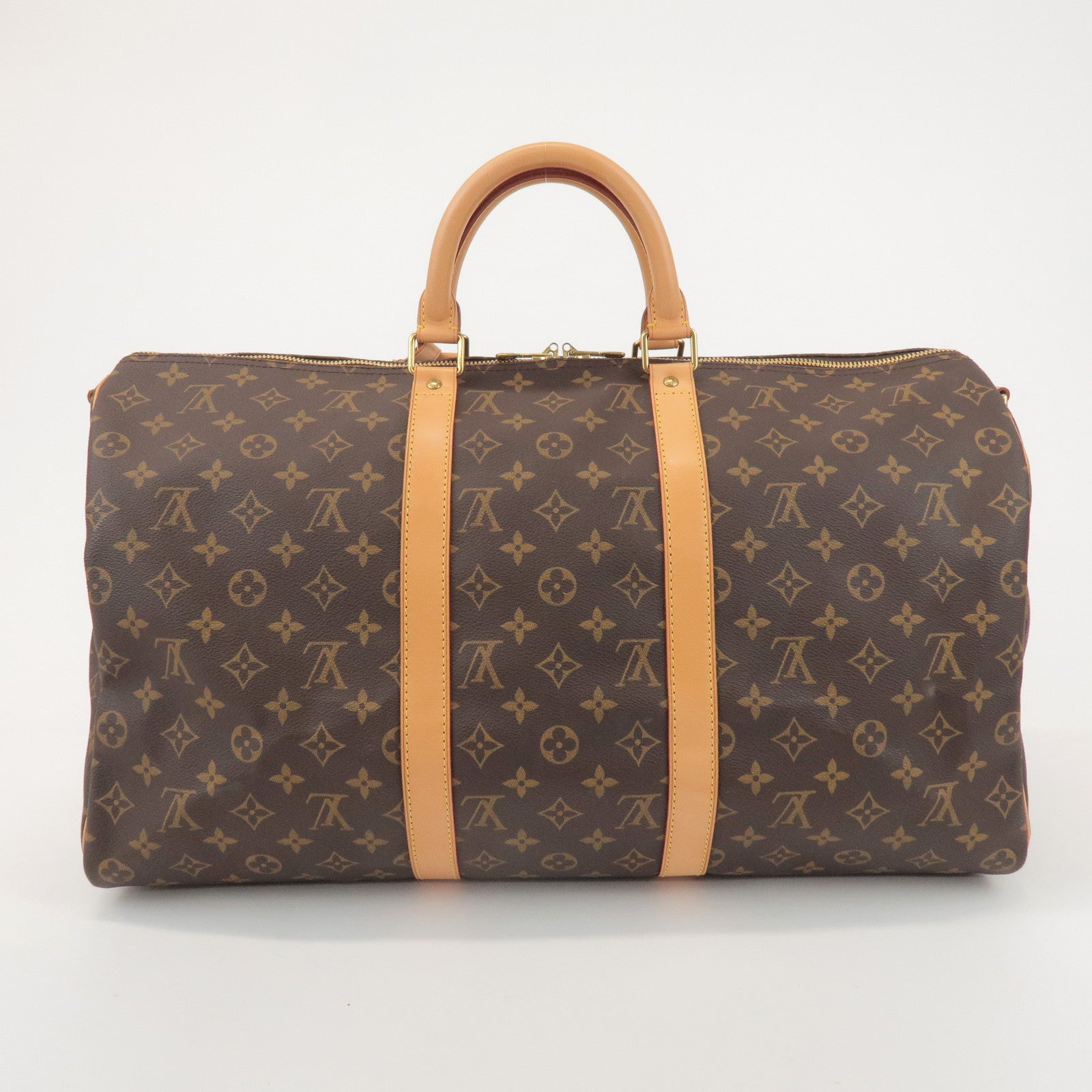 Louis Vuitton Monogram Keep All Bandouliere 50 Boston Bag M41416