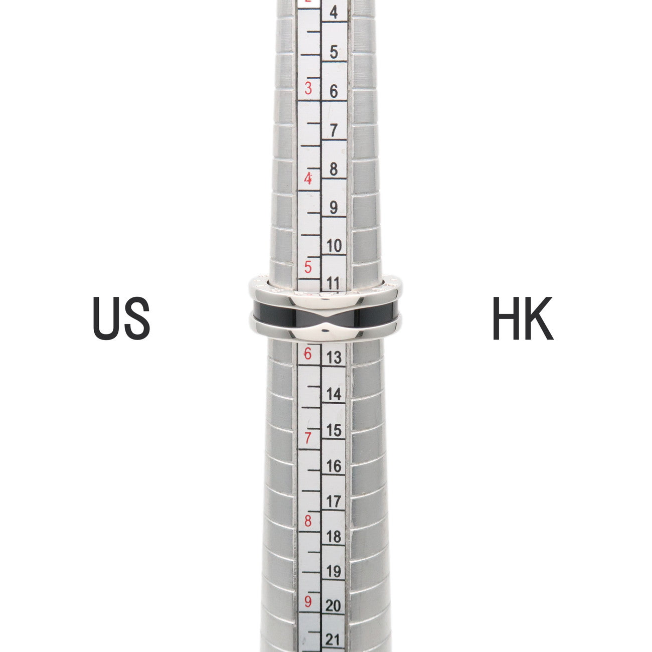 BVLGARI B-Zero1 Save the Children Ring SV925 Black Ceramic US5.5