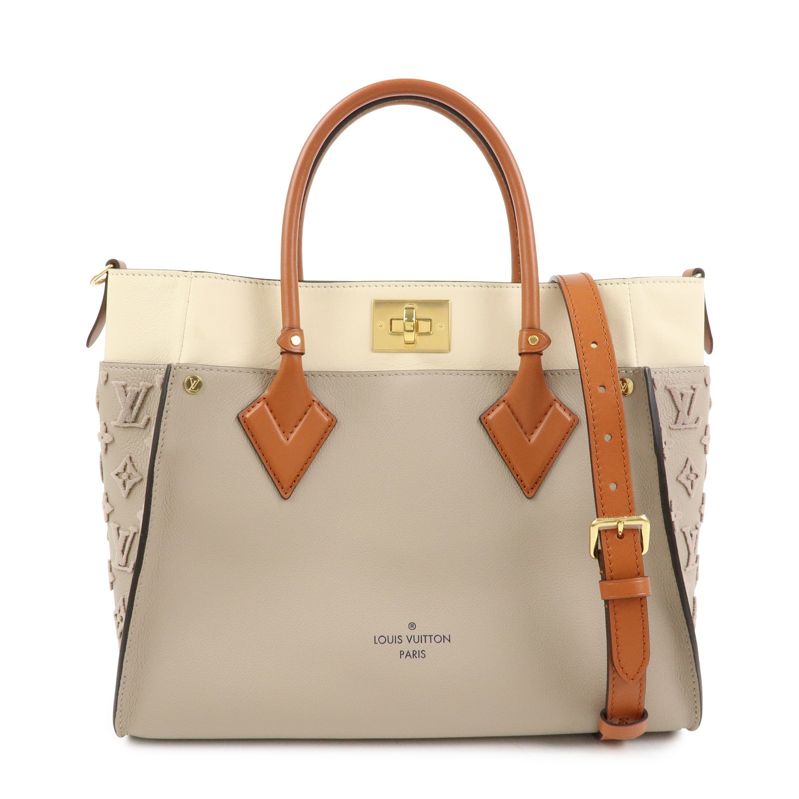 Louis Vuitton Monogram Tuffetage On My Side MM 2Way Bag M53825