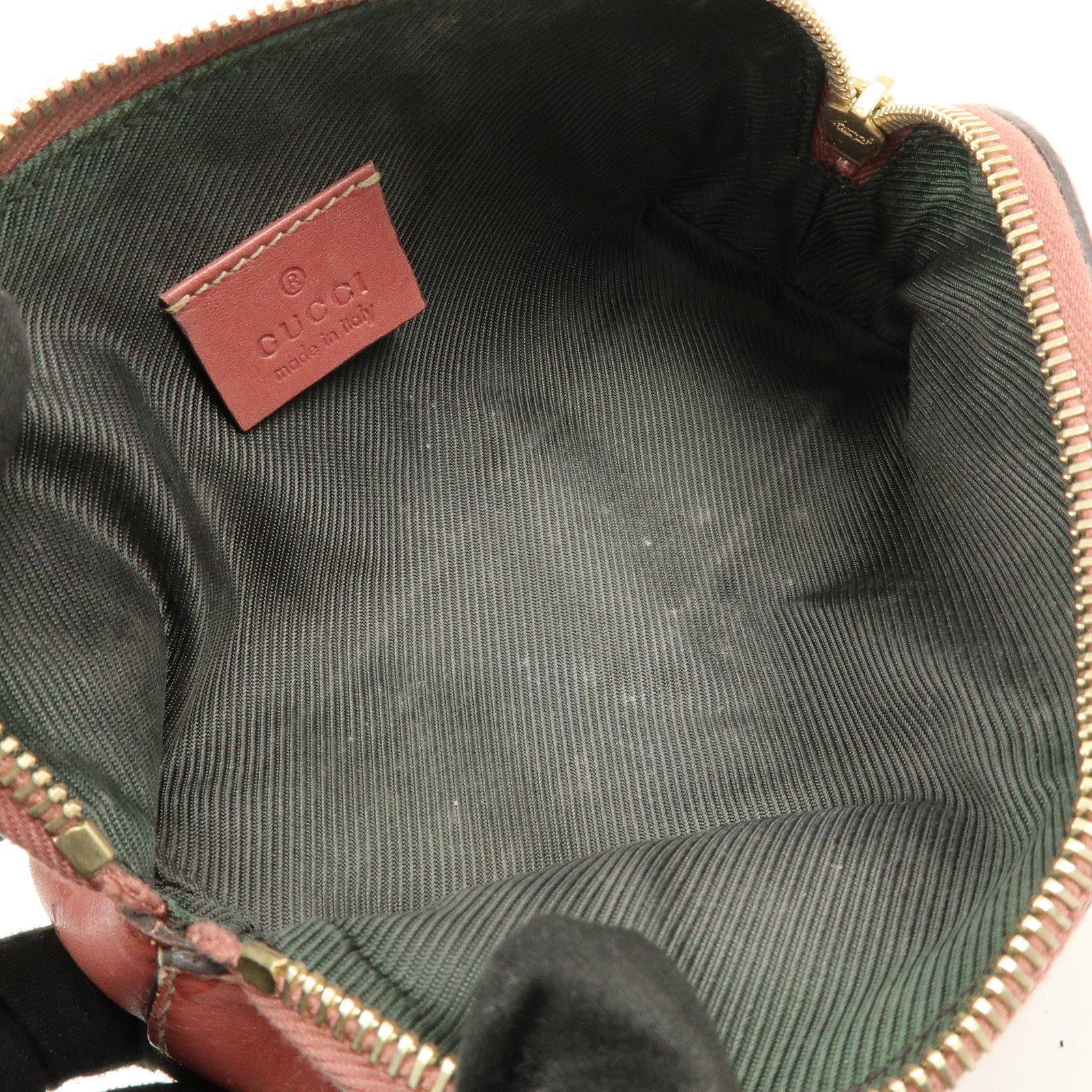 GUCCI Guccissima Leather Cosmetic Pouch Makeup Bag Rose Pink 141811
