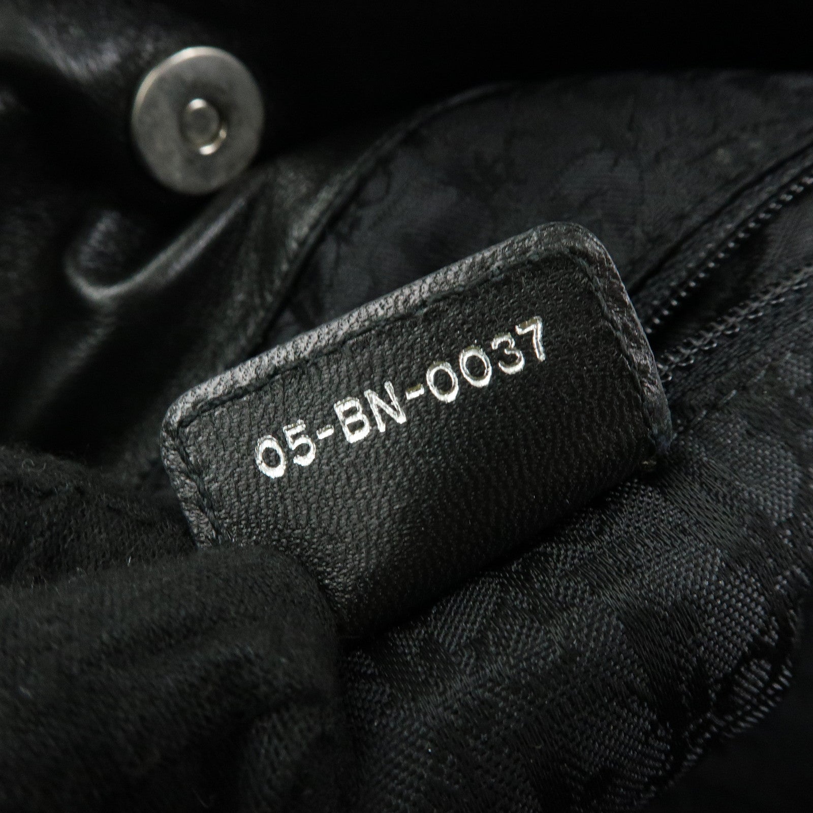 Christian Dior Cannage Lambskin Shoulder Bag Hand Bag Black