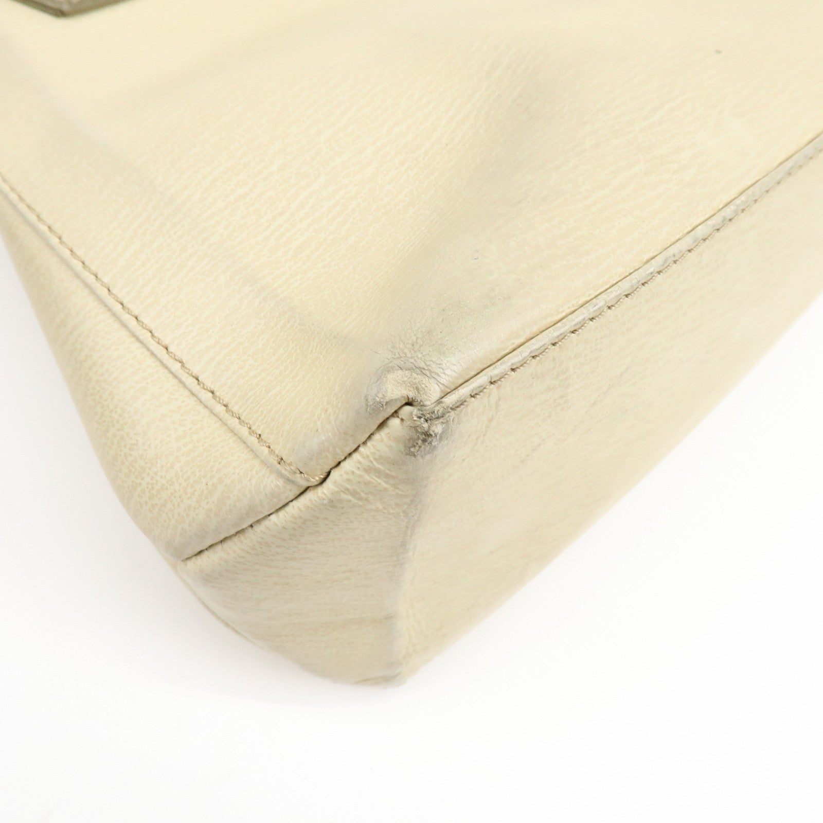LOEWE Velazquez Leather Suede 2Way Bag Hand Bag Shoulder Bag Ivory