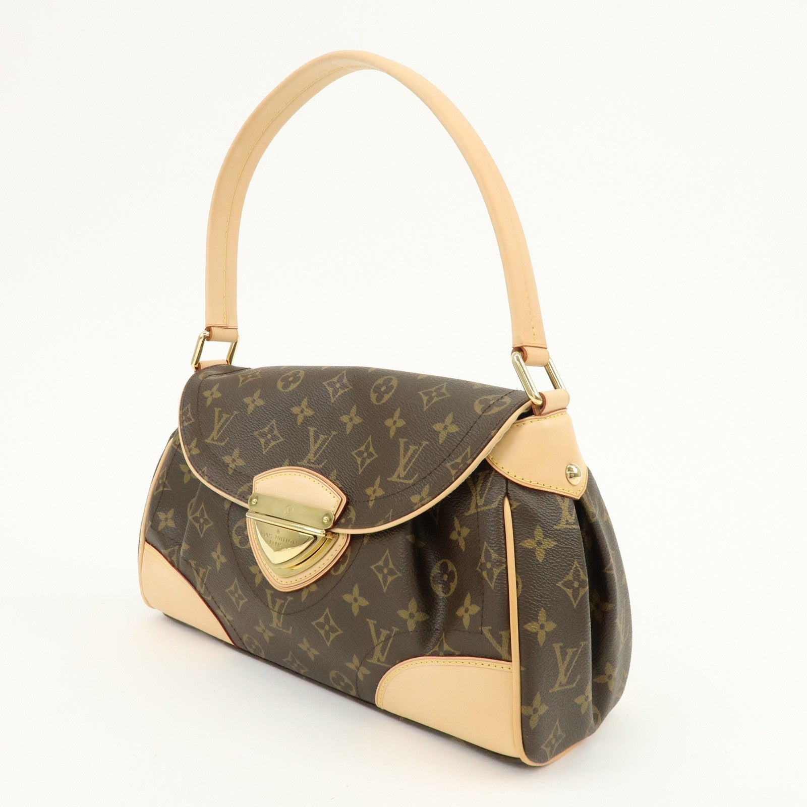 Louis Vuitton Monogram Beverly MM Shoulder Bag Brown M40121