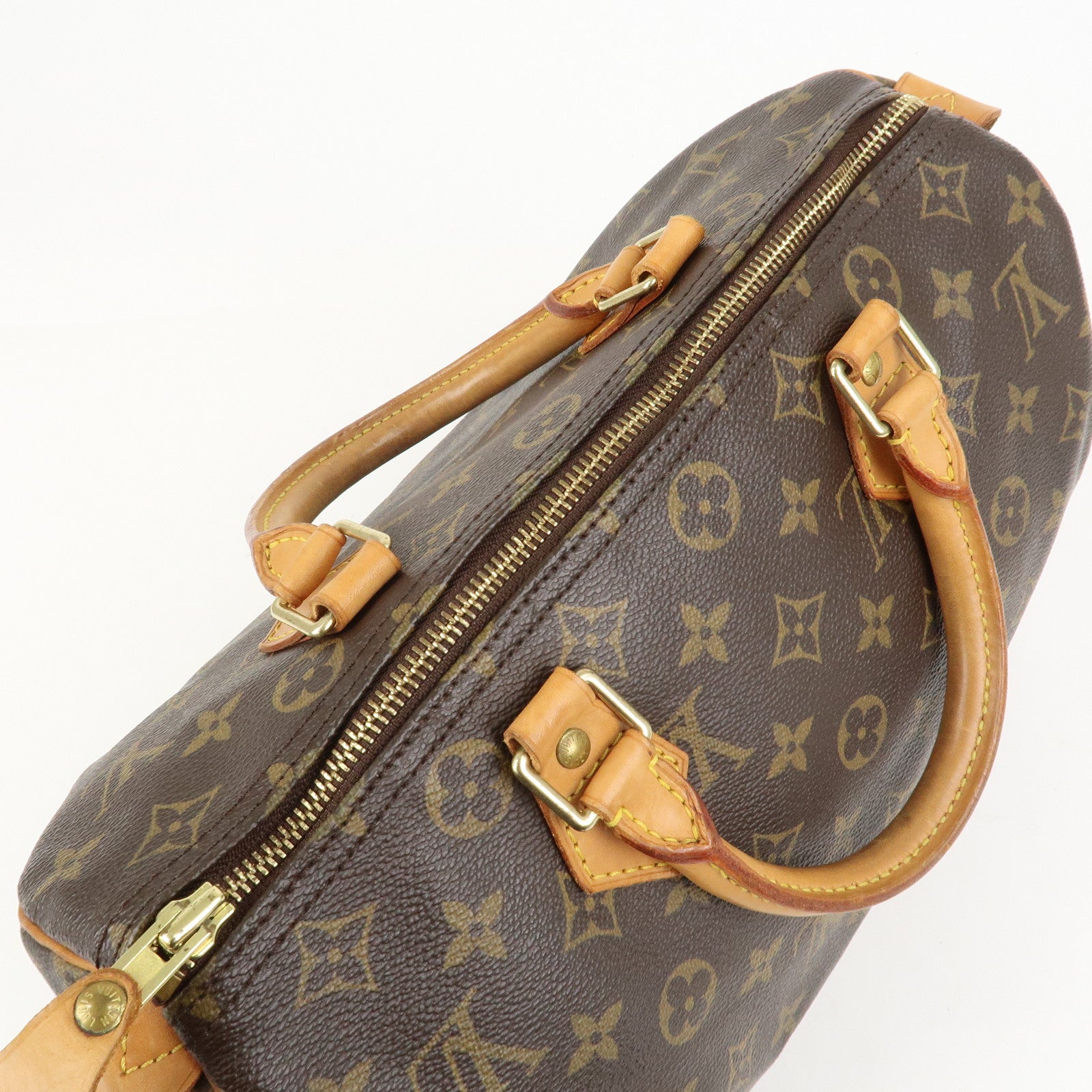 Louis Vuitton Monogram Speedy 30 Boston Bag Hand Bag Brown M41526