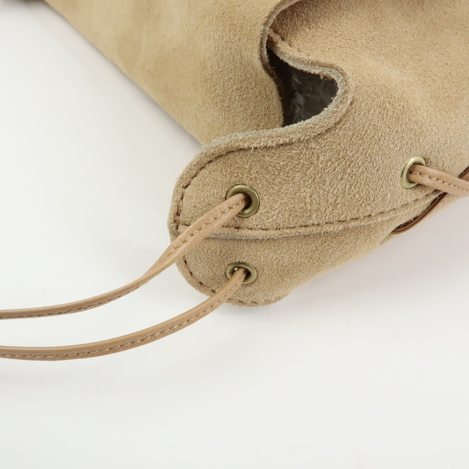 GUCCI Heart Suede Leather Shoulder Bag 95107