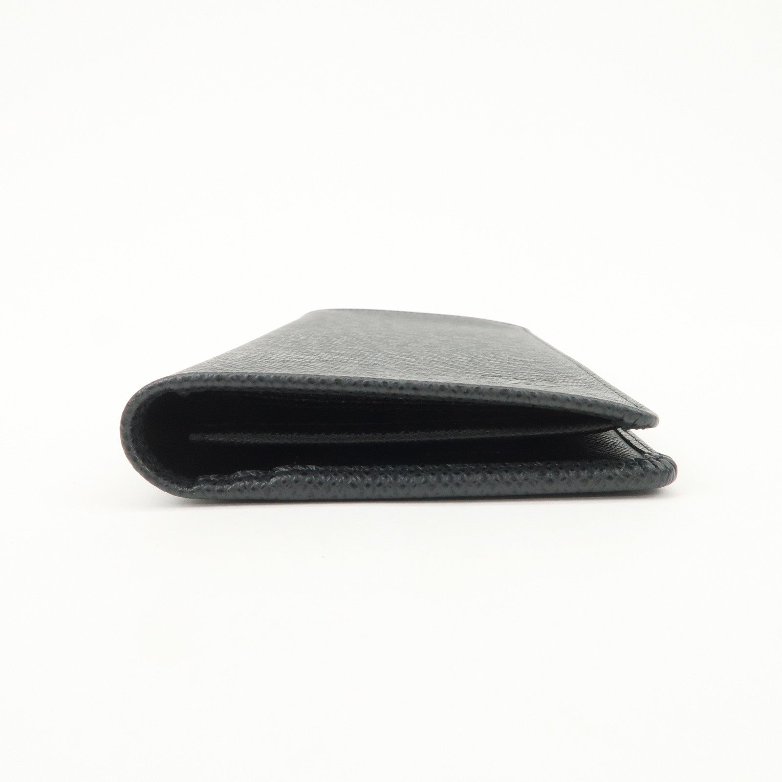 Louis Vuitton Taiga Leather Portefeuille Brazza Wallet Noir M30501