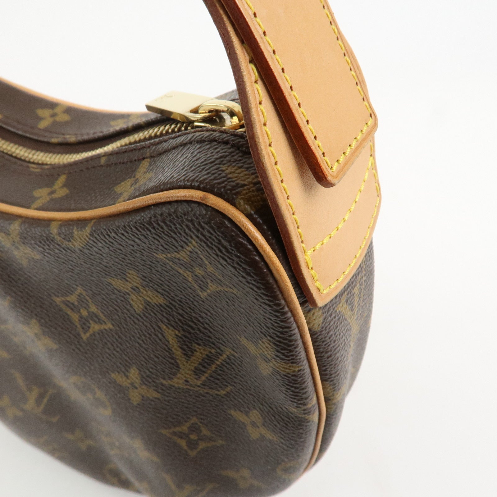 Louis Vuitton Monogram Croissant MM Shoulder Bag Brown M51512
