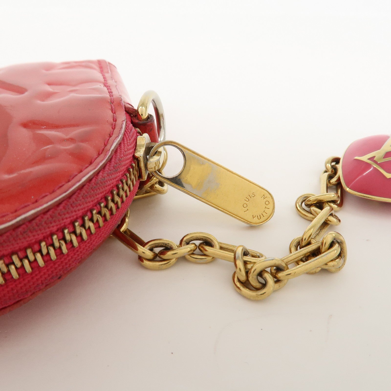 Louis Vuitton Monogram Vernis Porte Monnaie Coeur Coin Case M93657
