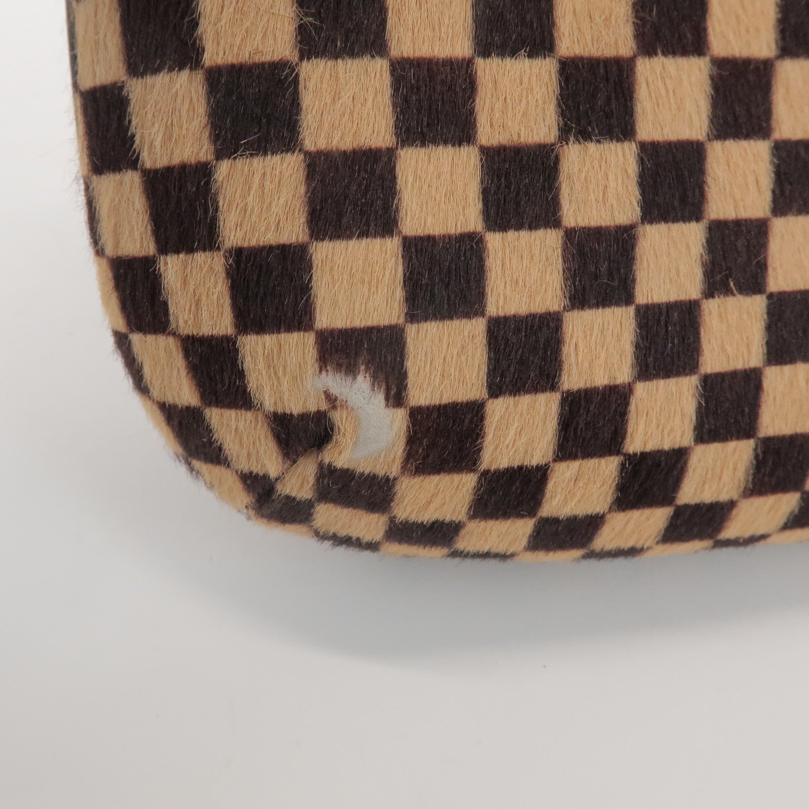 Louis Vuitton Damier Sauvage Tiger Hair Calf Hand Bag Brown M92132