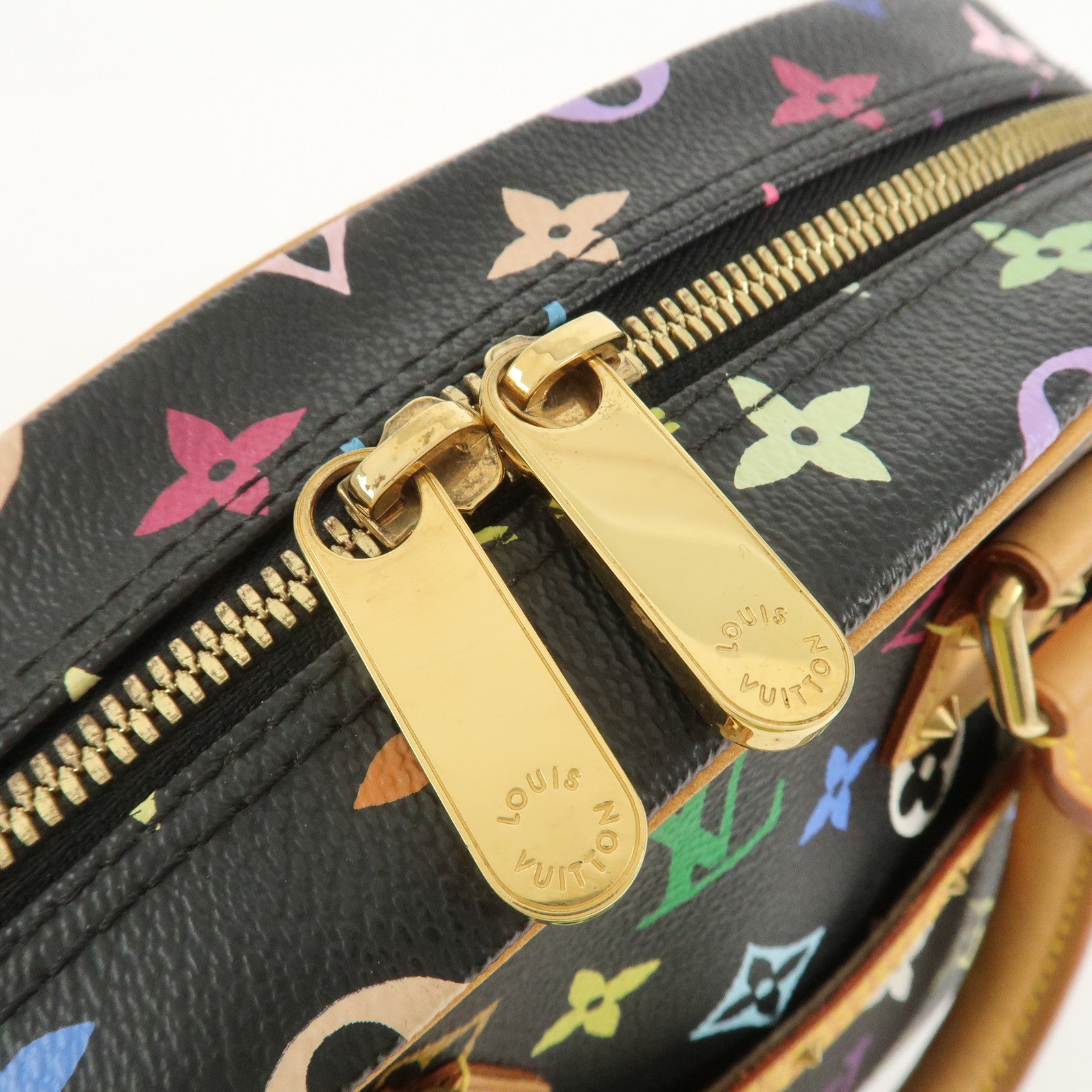 Louis Vuitton Monogram Multicolor Trouville Hand Bag Noir M92662